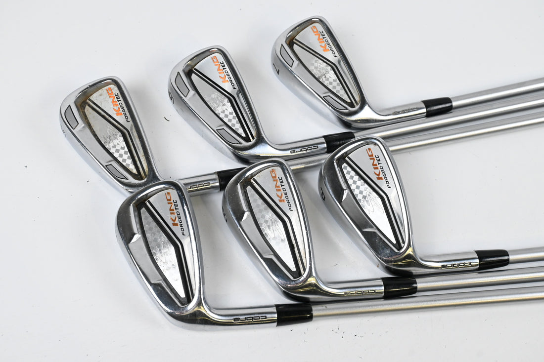 Left Hand Cobra King Forged Tec Irons / 5-PW / Regular Flex KBS Tour C-Taper