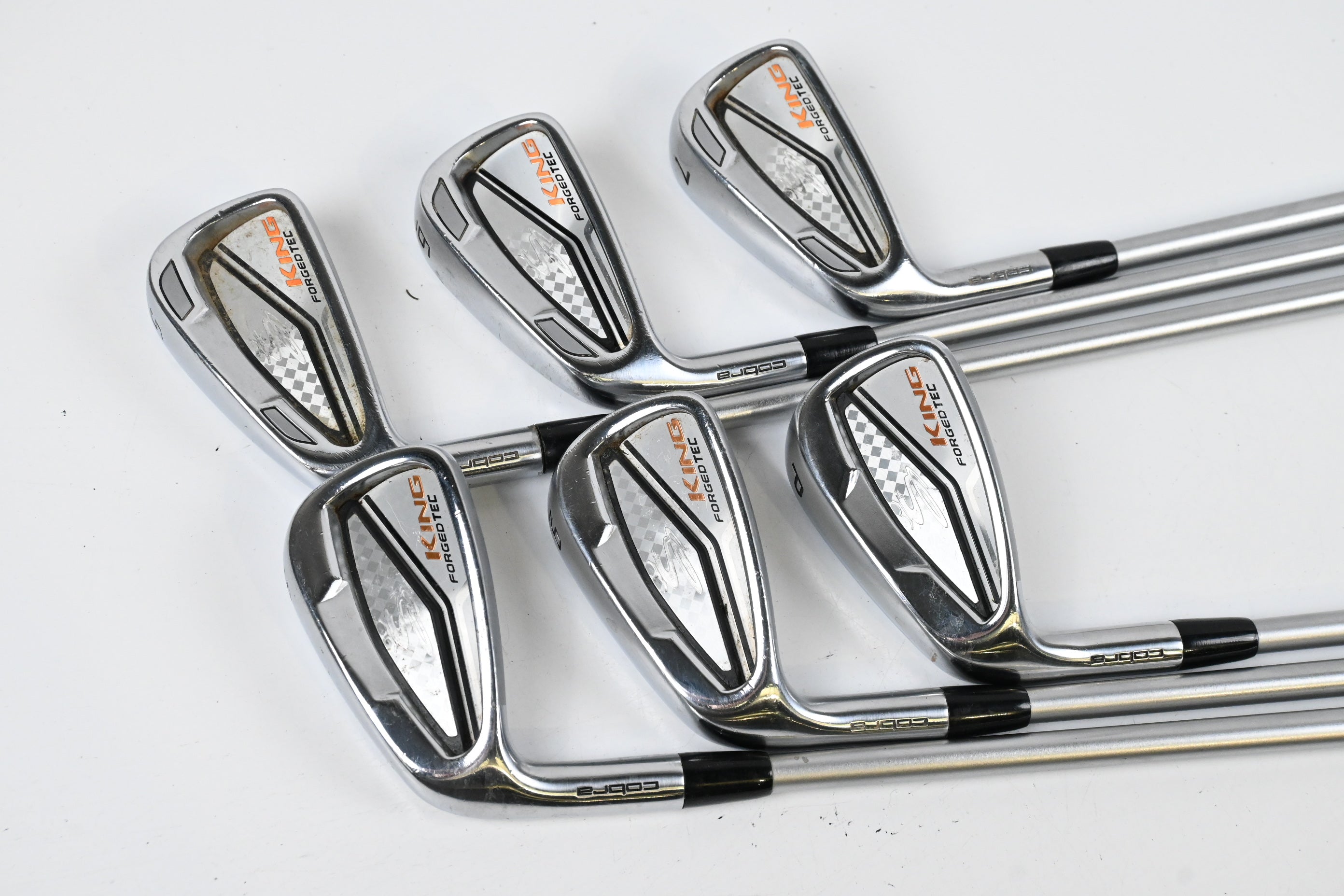 Left Hand Cobra King Forged Tec Irons / 5-PW / Regular Flex KBS Tour C-Taper