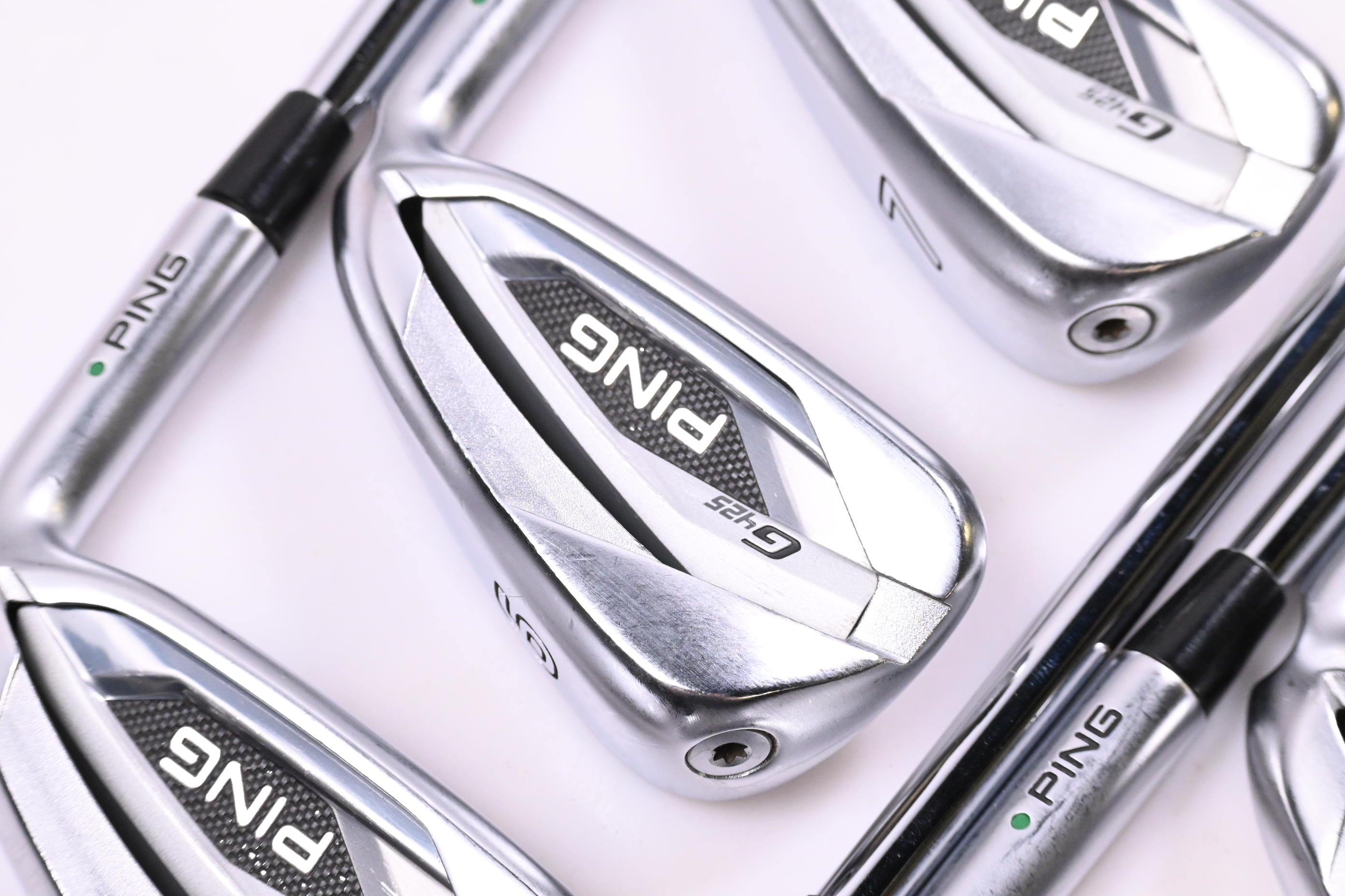 Ping G425 Irons / 5-PW+GW / Green Dot / Stiff Flex Dynamic Gold 120 S300 Shafts