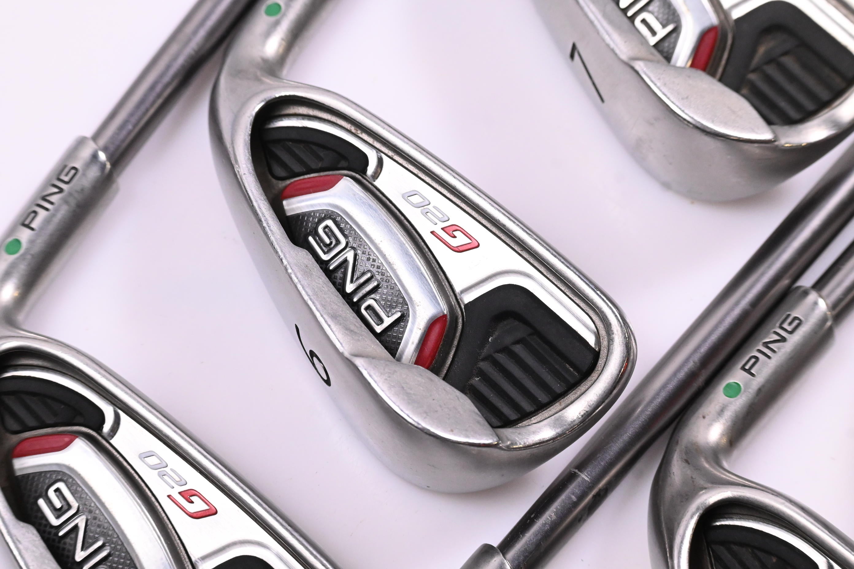 Ping G20 Irons / 5-PW / Green Dot / Regular Flex Ping TFC 169 Shafts