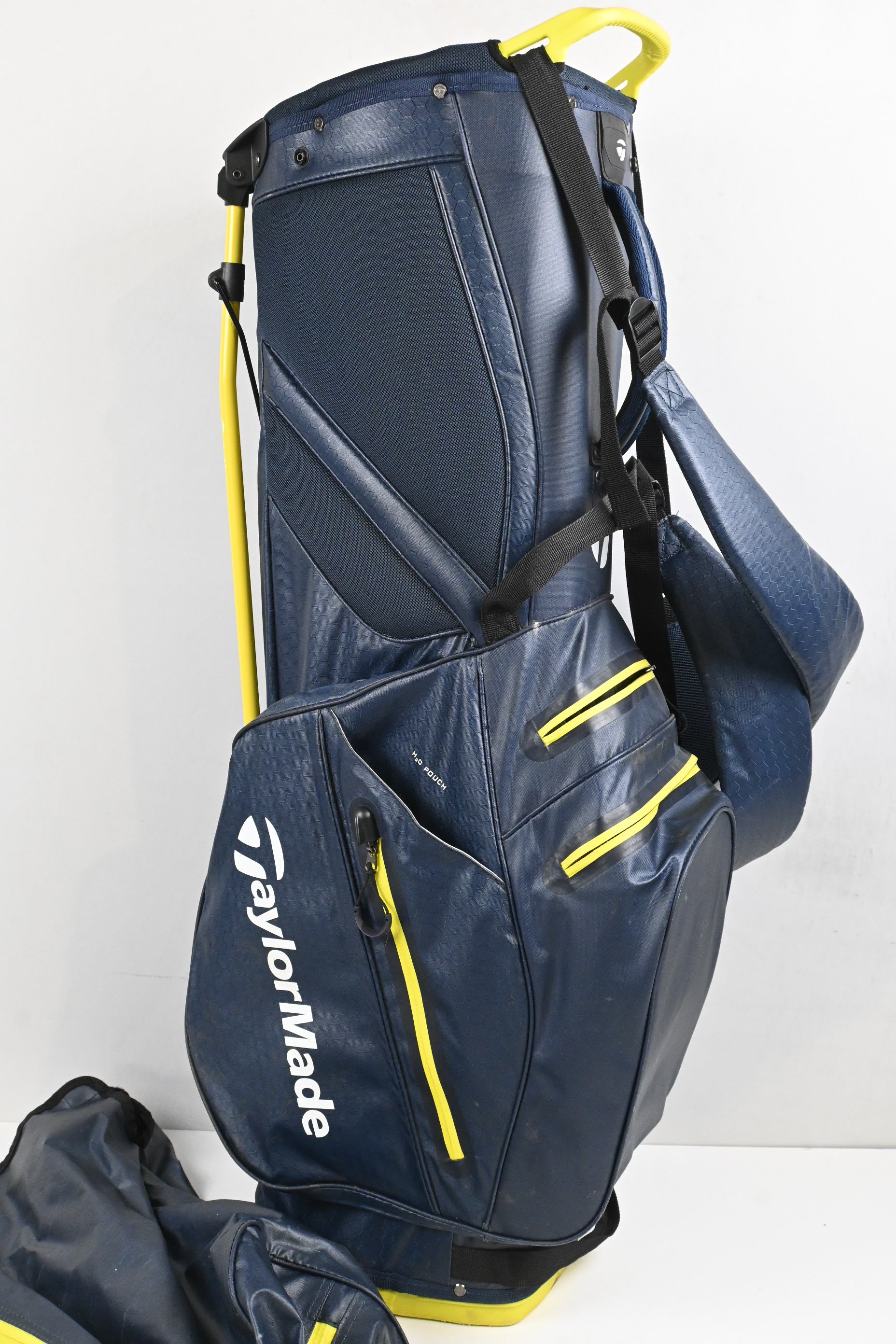 Taylormade Flex Tech Waterproof Stand Bag / 5-Way Divider / Navy, Yellow
