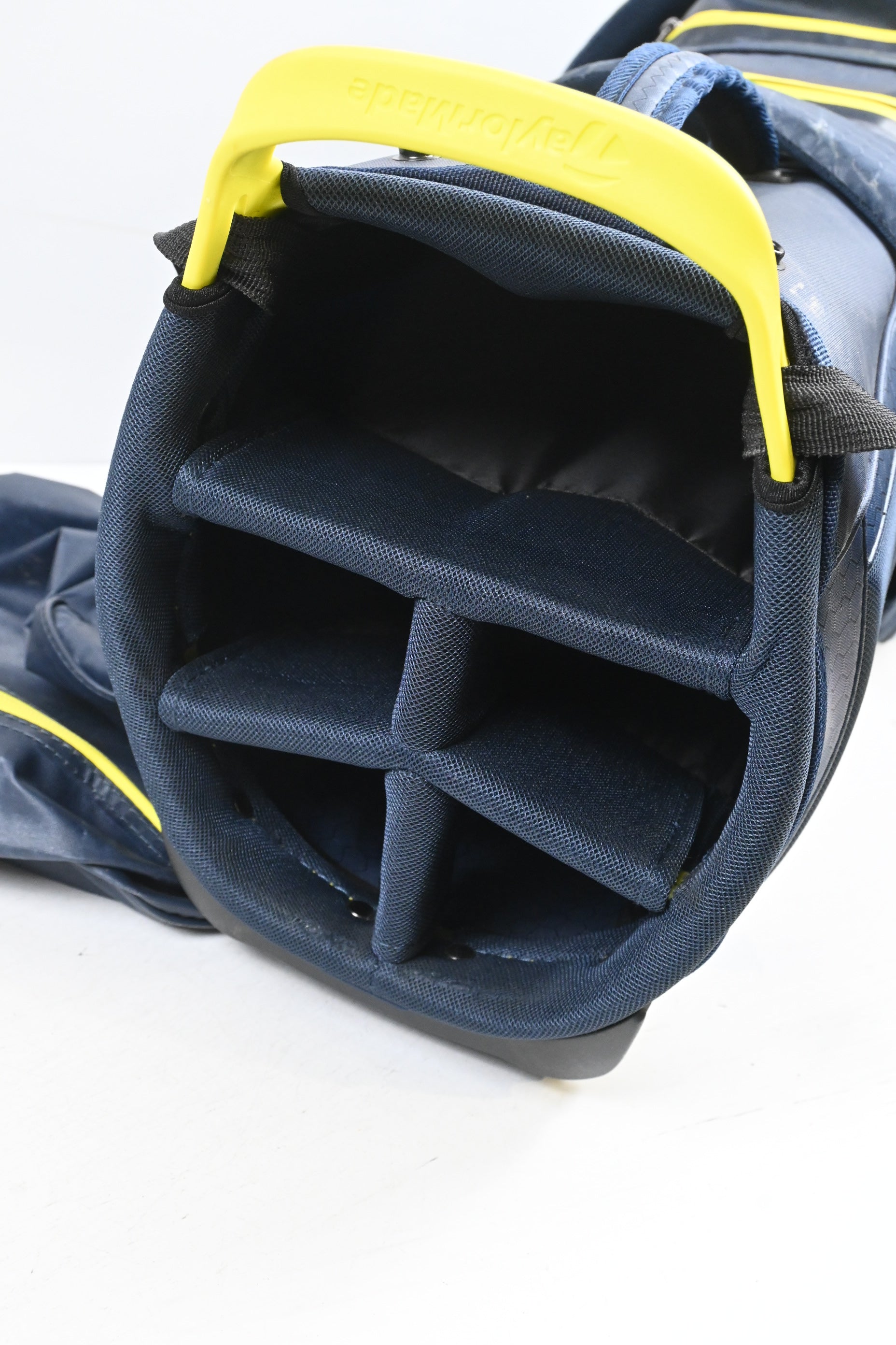 Taylormade Flex Tech Waterproof Stand Bag / 5-Way Divider / Navy, Yellow