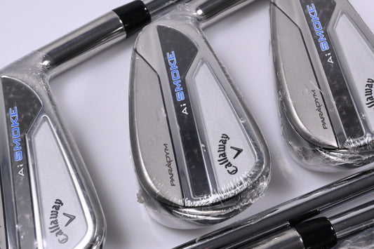 Callaway Paradym Ai Smoke Irons / 4-PW / Stiff Flex Elevate MPH 95 Shafts