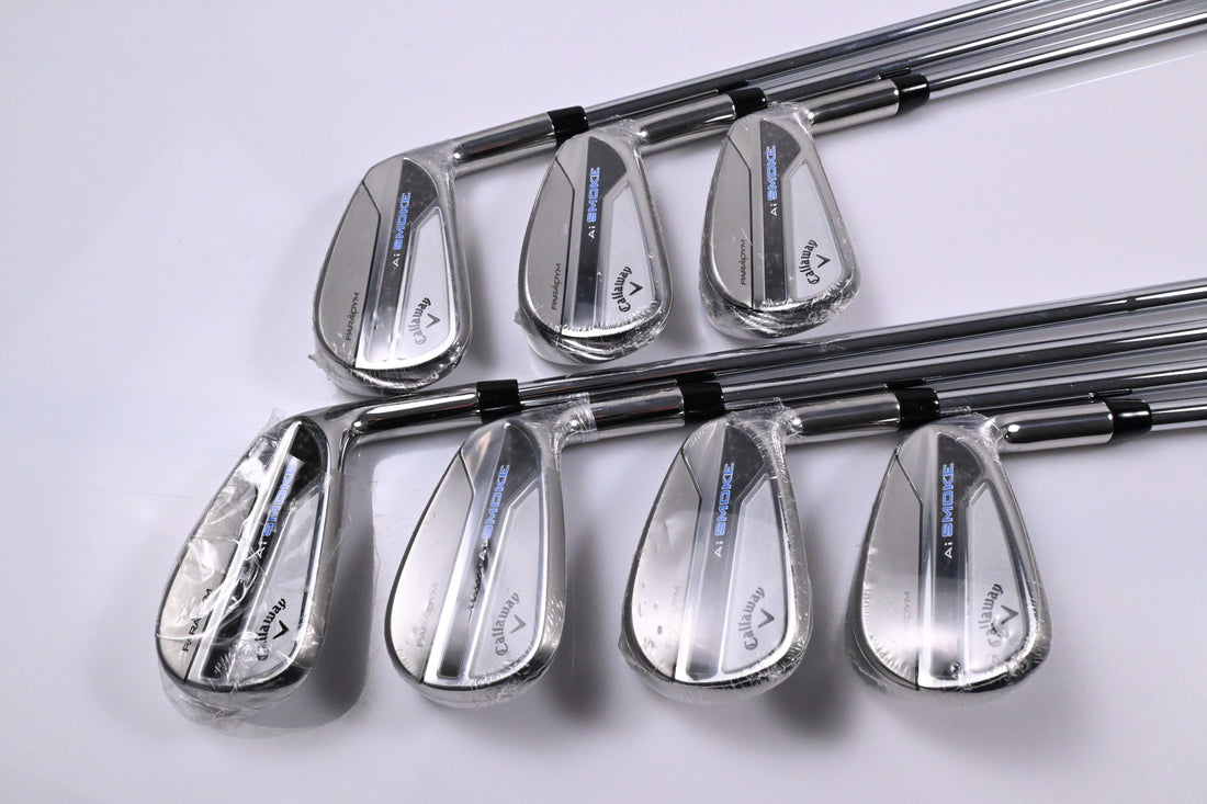 Callaway Paradym Ai Smoke Irons / 4-PW / Stiff Flex Elevate MPH 95 Shafts