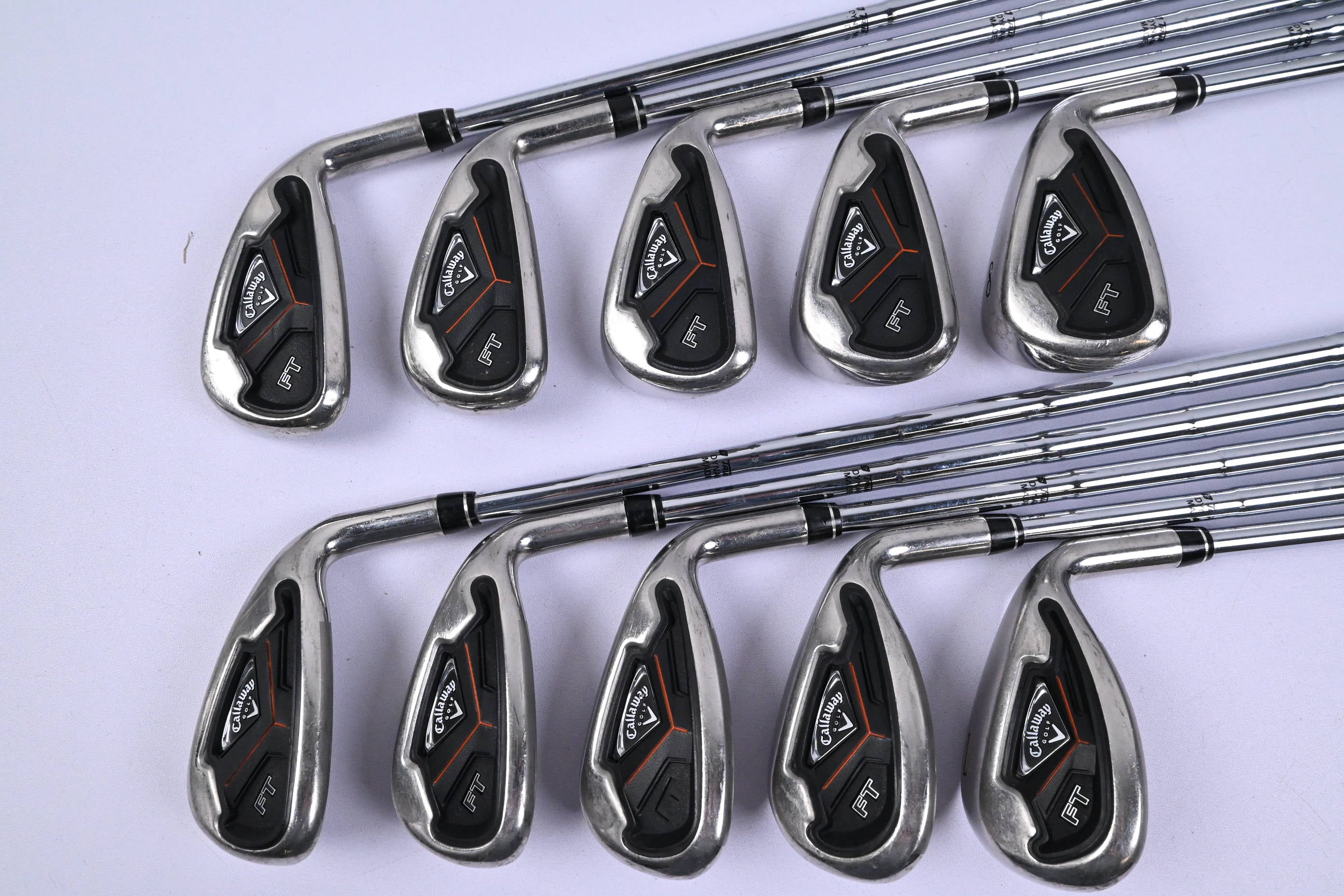 Callaway FT Irons / 4-PW+GW+SW+LW / X-Flex Dynamic Gold X100 Shafts