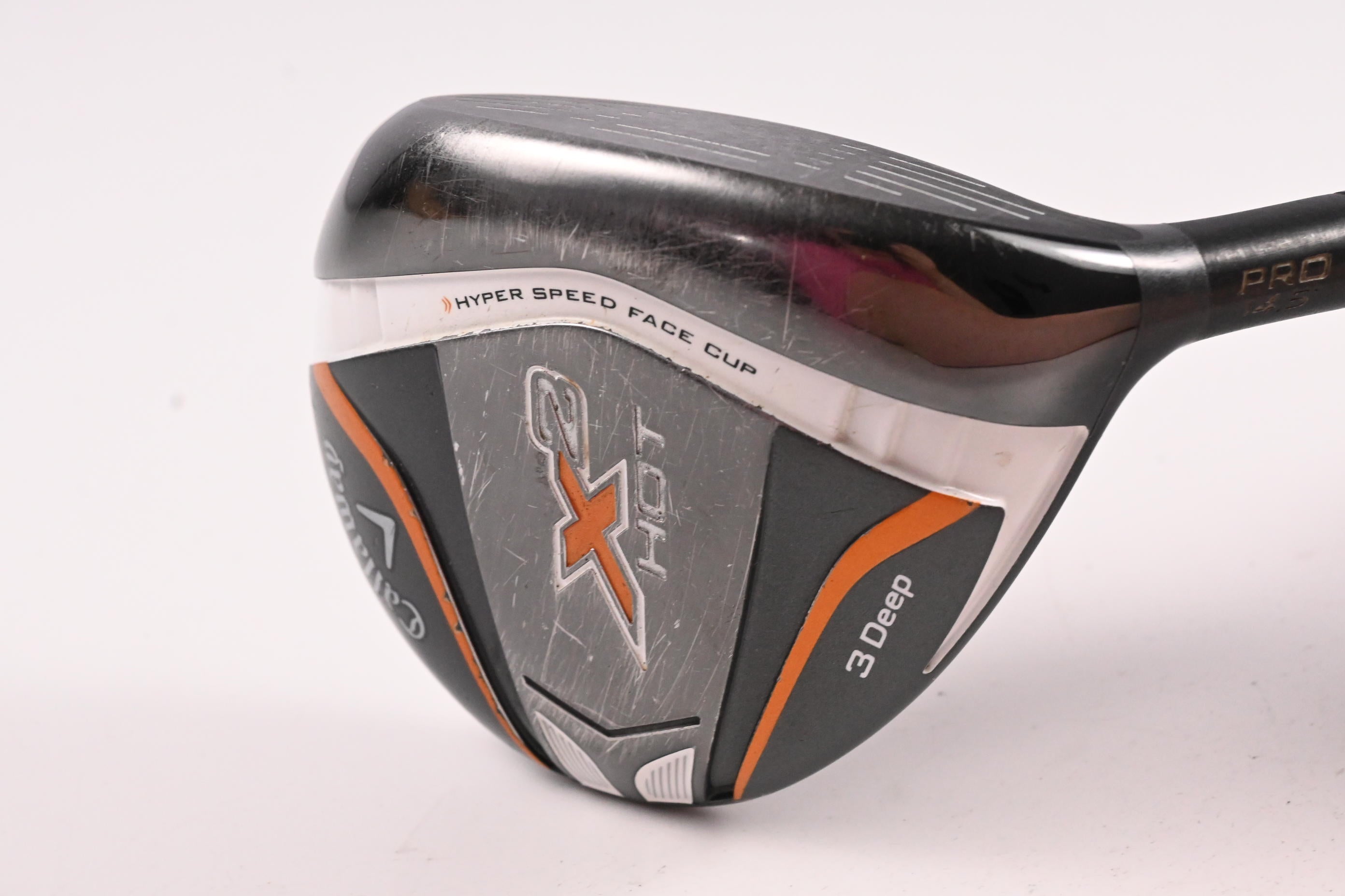 Callaway X2 Hot Deep #3 Wood / 14.5 Degree / Regular Flex Aldila Tour Green 75 Shaft