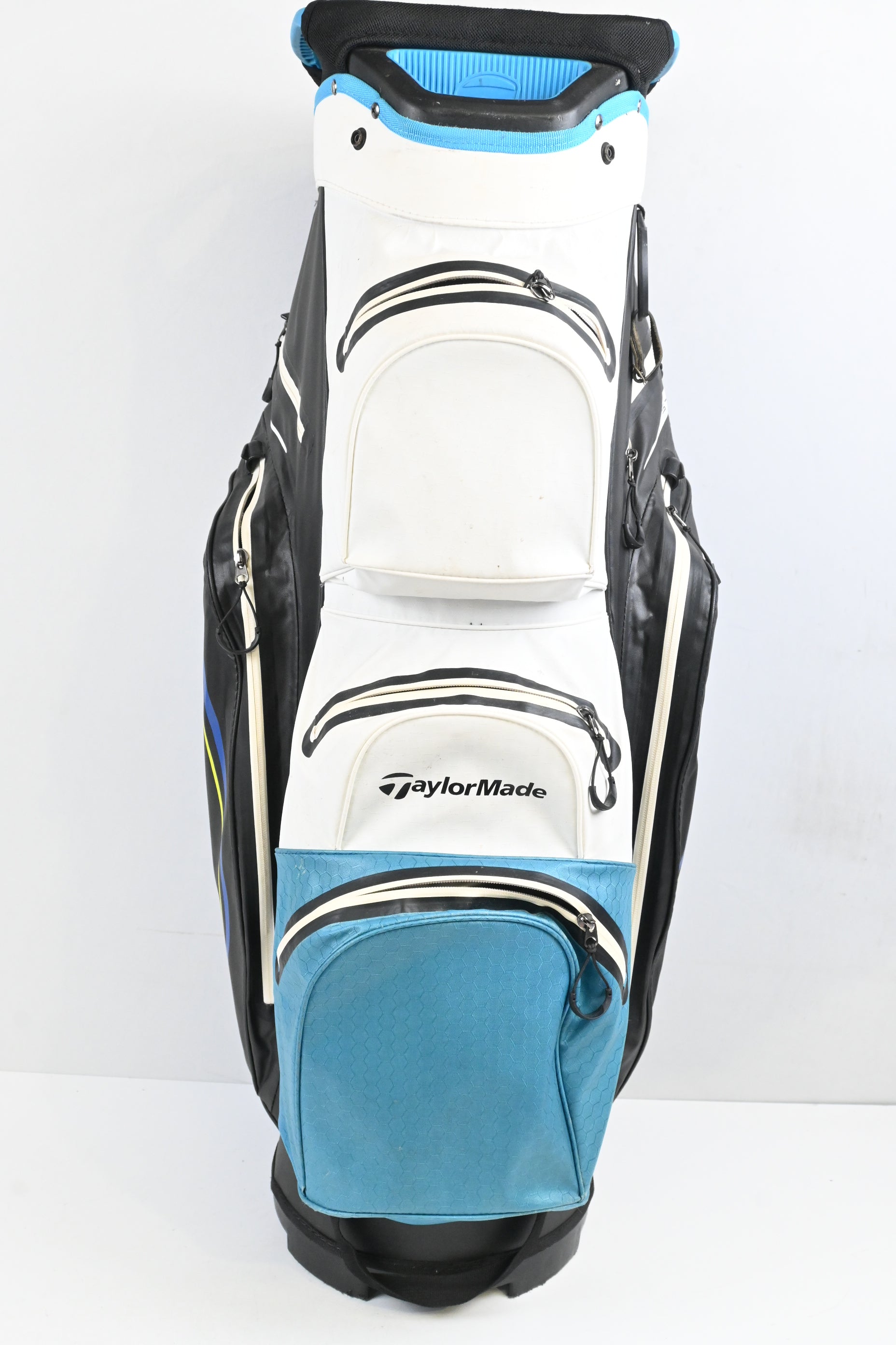 Taylormade Storm.Dry Cart Bag / 14-Way Divider / White, Black & Blue