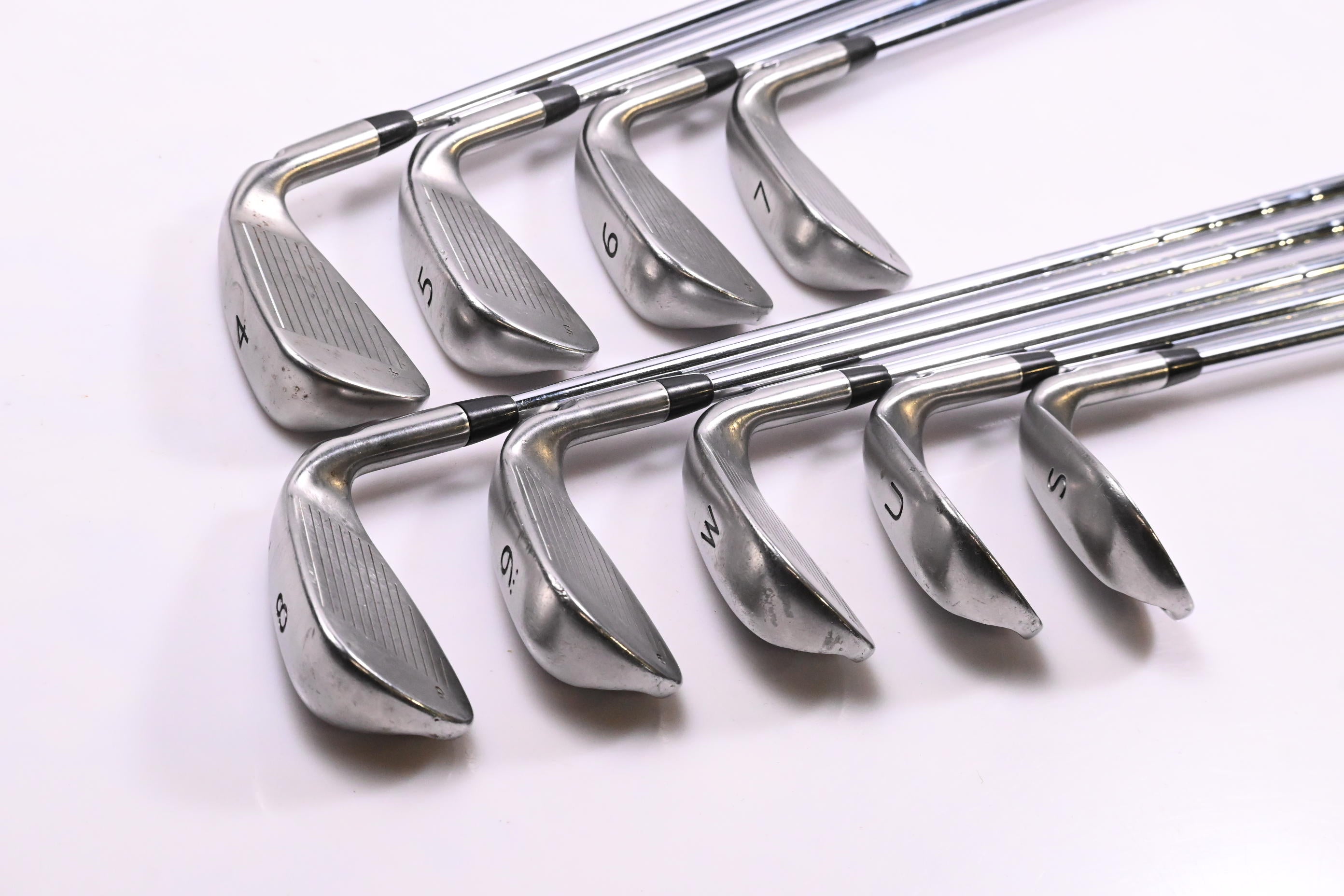 Left Hand Ping G Series Irons / 4-PW+GW+SW / Blue Dot / Regular Flex Ping AWT