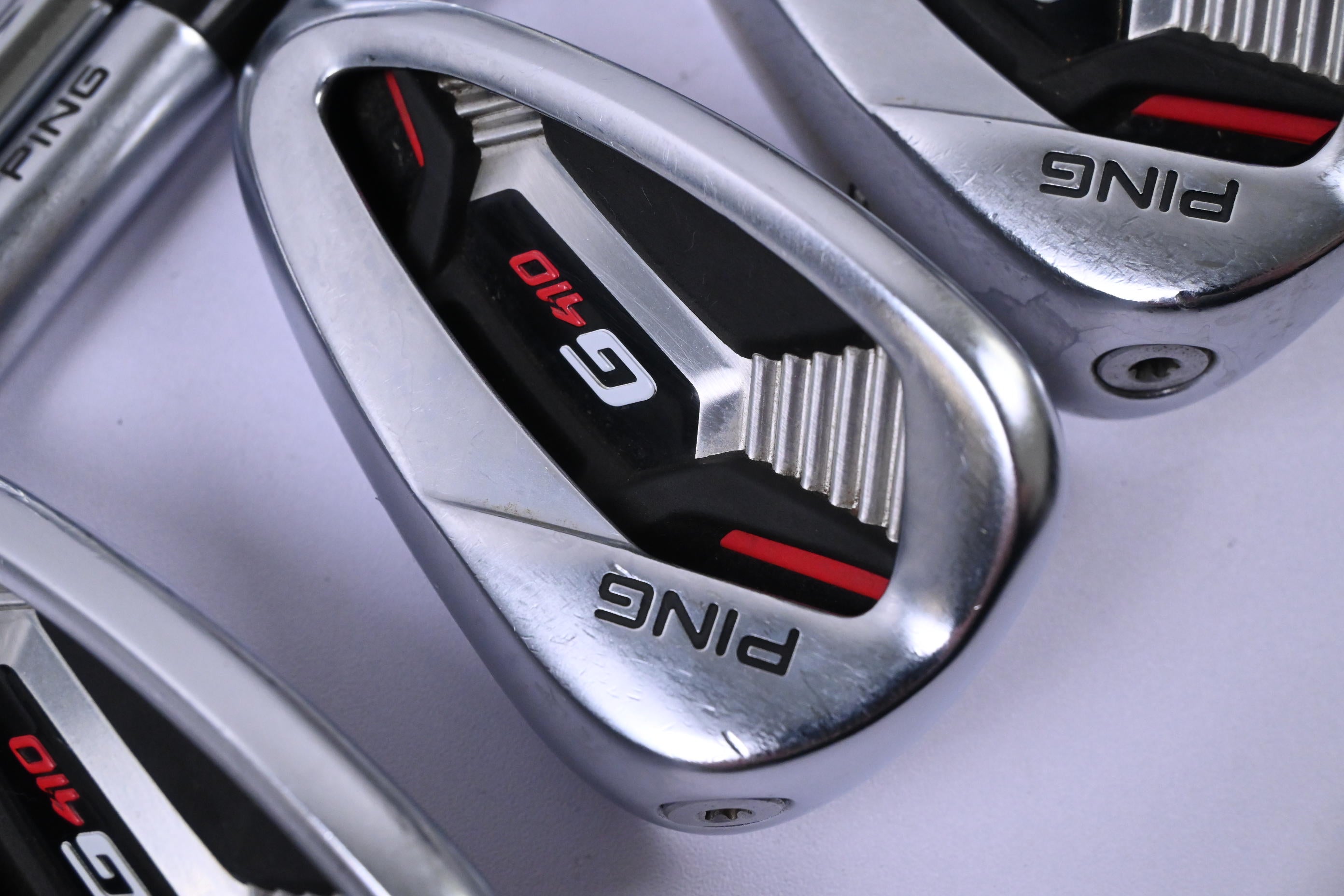 Ping G410 Irons / 5-PW+GW+SW+LW / Blue Dot / Regular Flex Ping AWT 2.0 Shafts