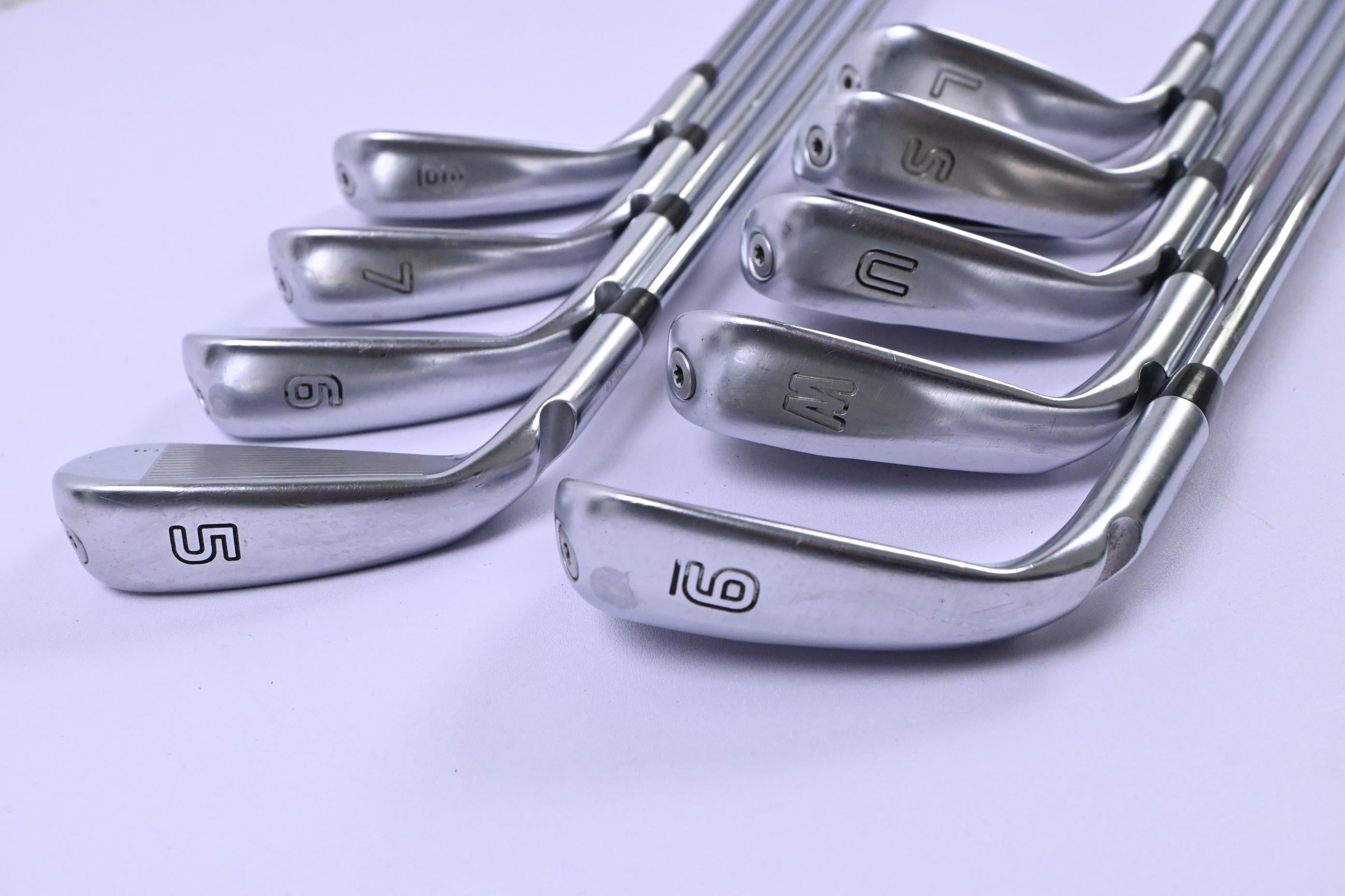 Ping G410 Irons / 5-PW+GW+SW+LW / Blue Dot / Regular Flex Ping AWT 2.0 Shafts