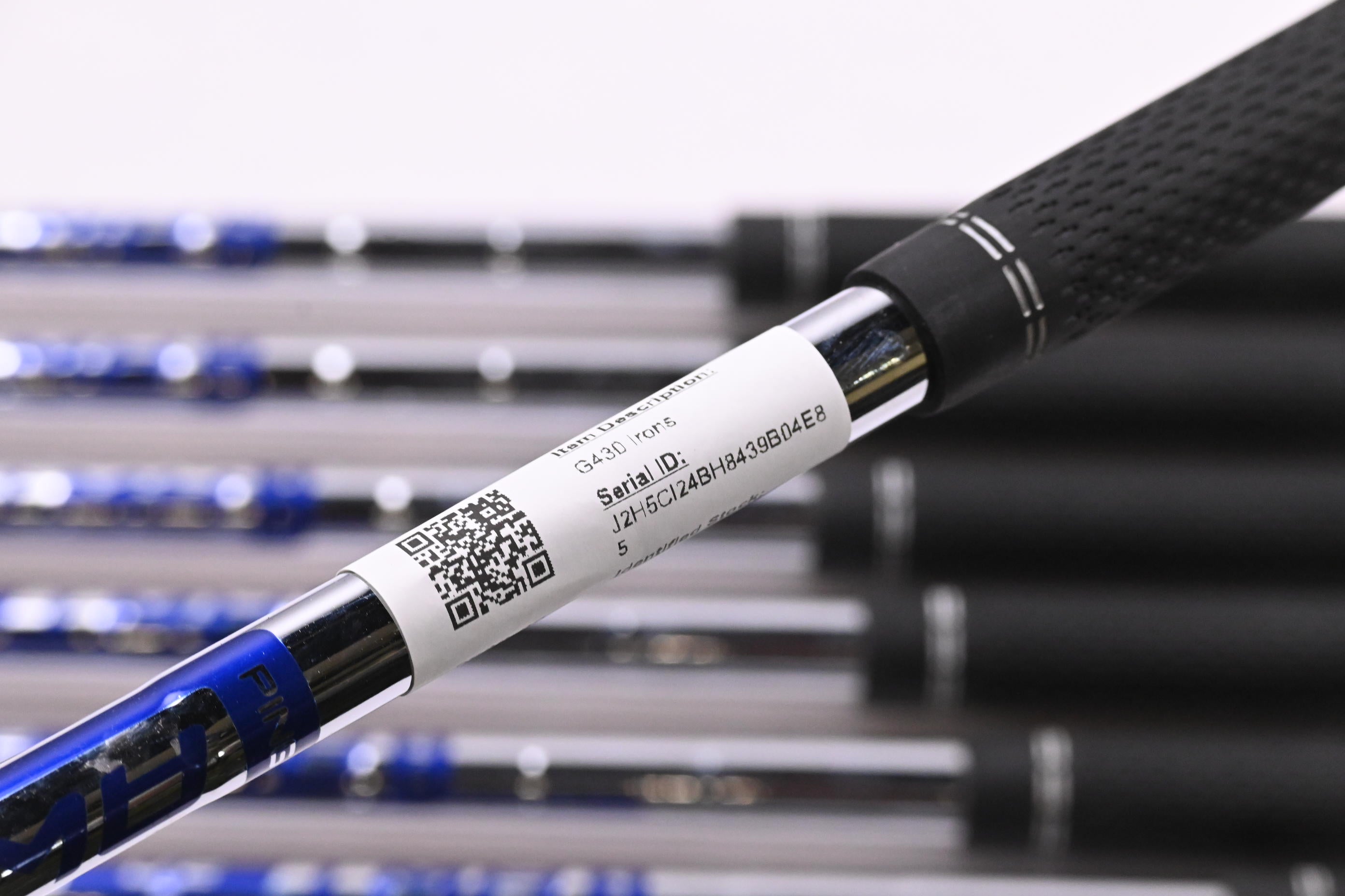 Ping G430 Irons / 5-PW+50° / Blue Dot / Regular Flex Ping AWT 2.0 Shafts