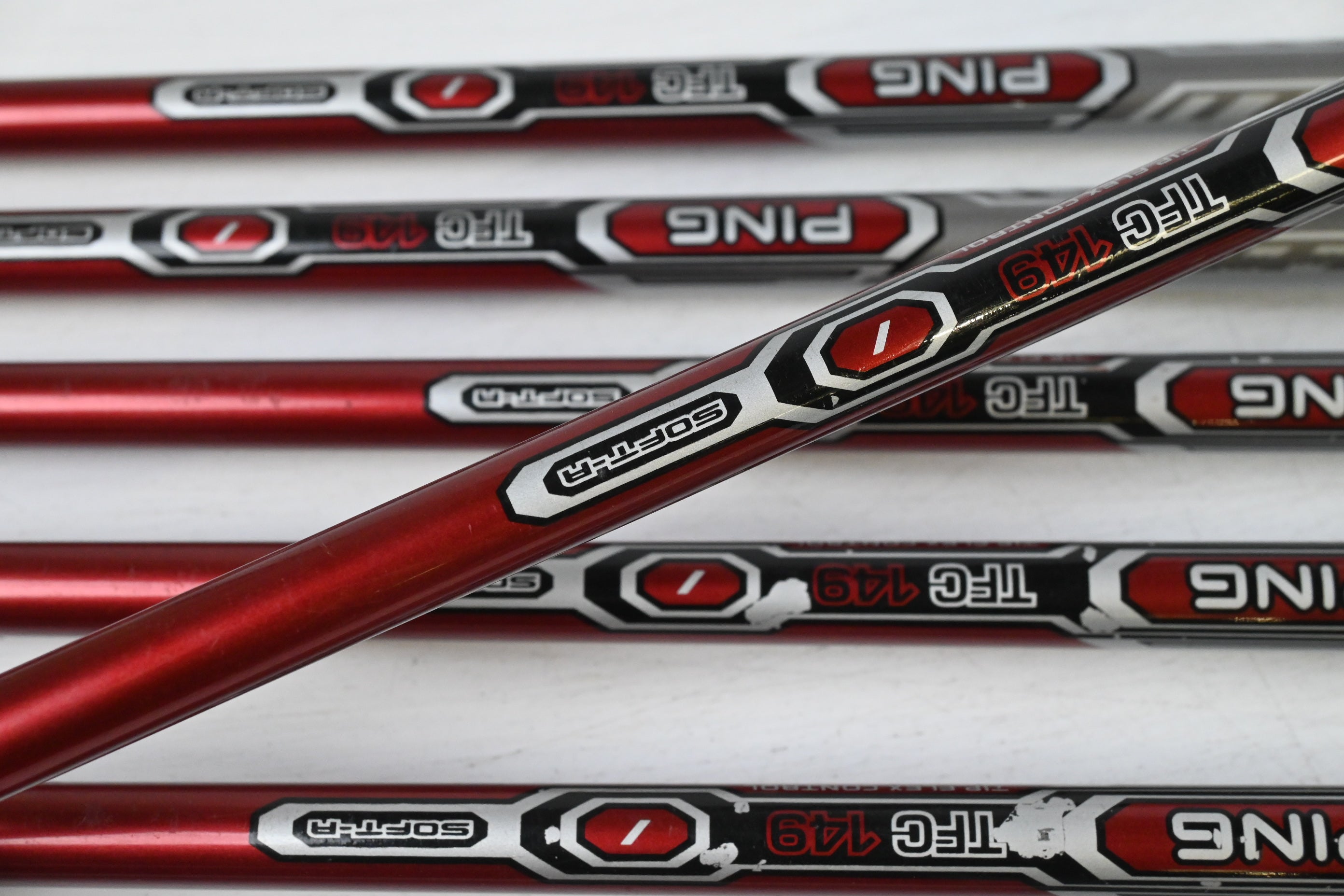Ping G15 Irons / 5-PW+SW / Orange Dot / Regular Flex Ping TFC 149 Shafts