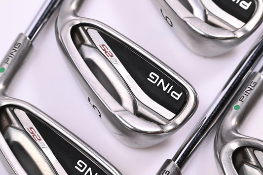 Ping G25 Irons / 4-PW+SW / Green Dot / Stiff Flex Ping CFS Shafts