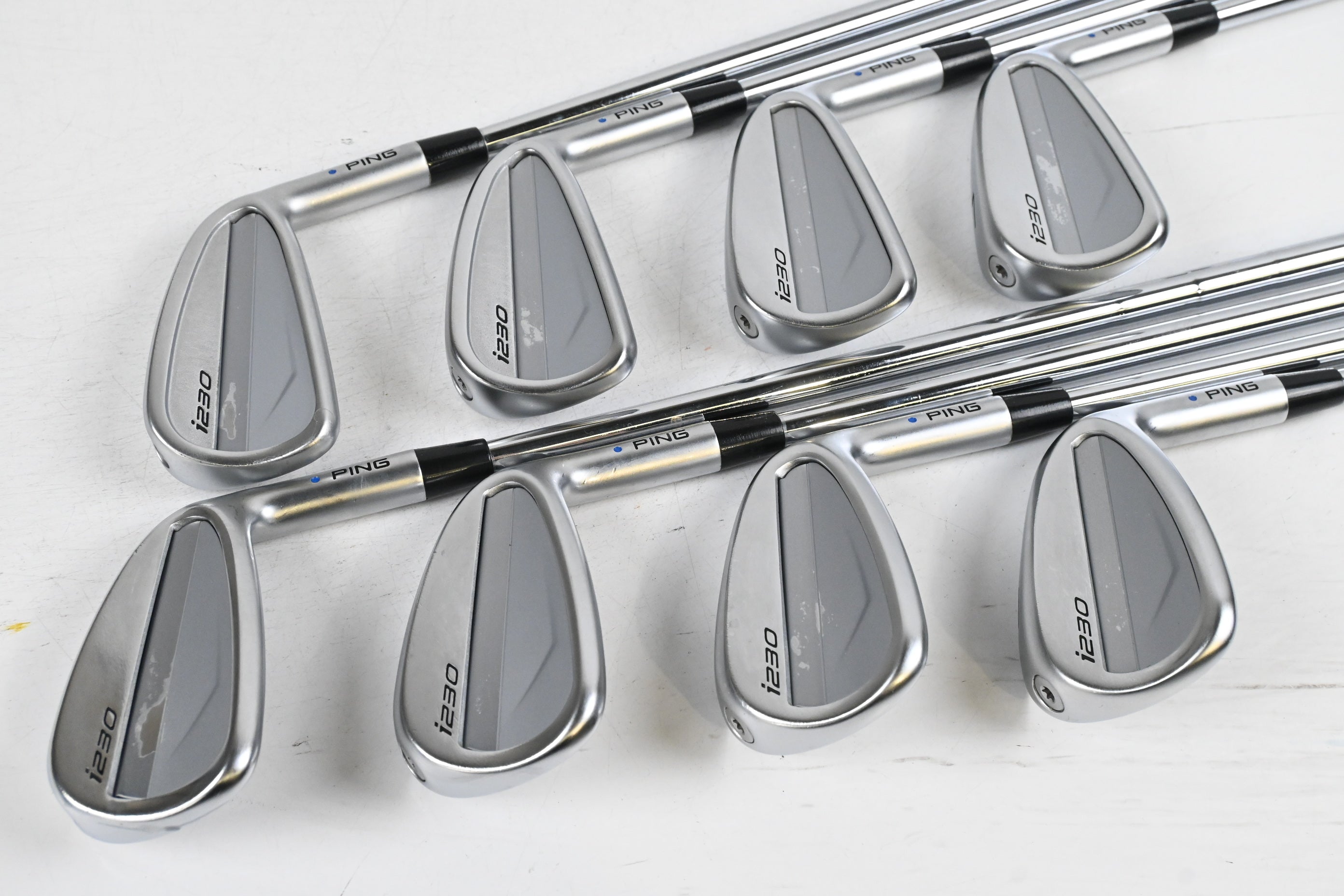 Ping i230 Irons / 4-PW+GW / Blue Dot / Stiff Flex Dynamic Gold 105 S300 Shafts
