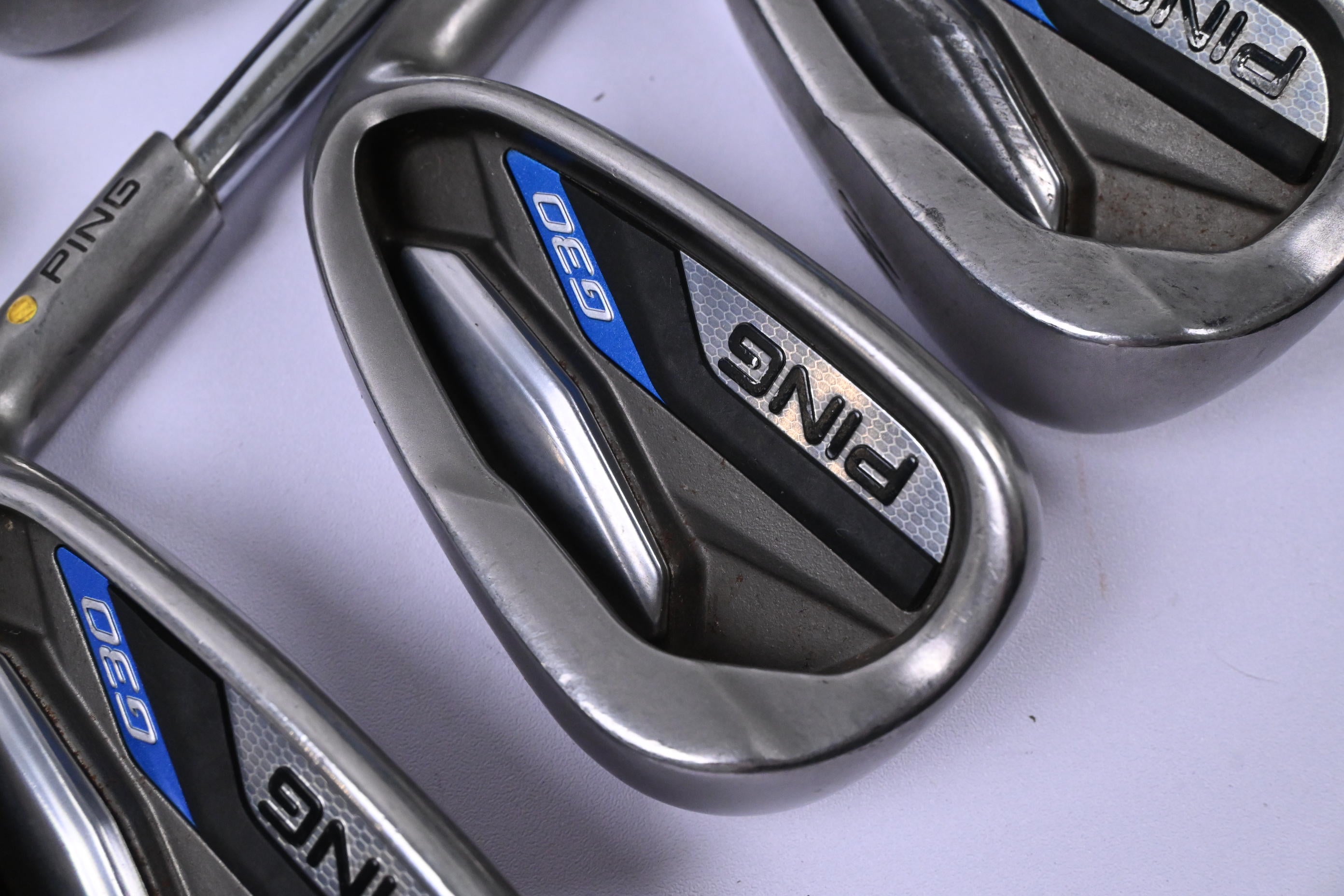 Ping G30 Irons / 4-PW+GW / Yellow Dot / Regular Flex Ping CFS Distance Shafts