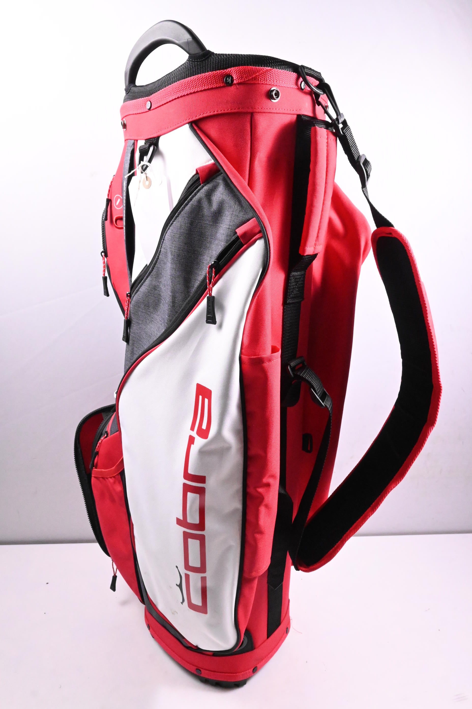 Cobra UltraLight Pro Cart Bag / 14-Way Divider / Red, White, Grey