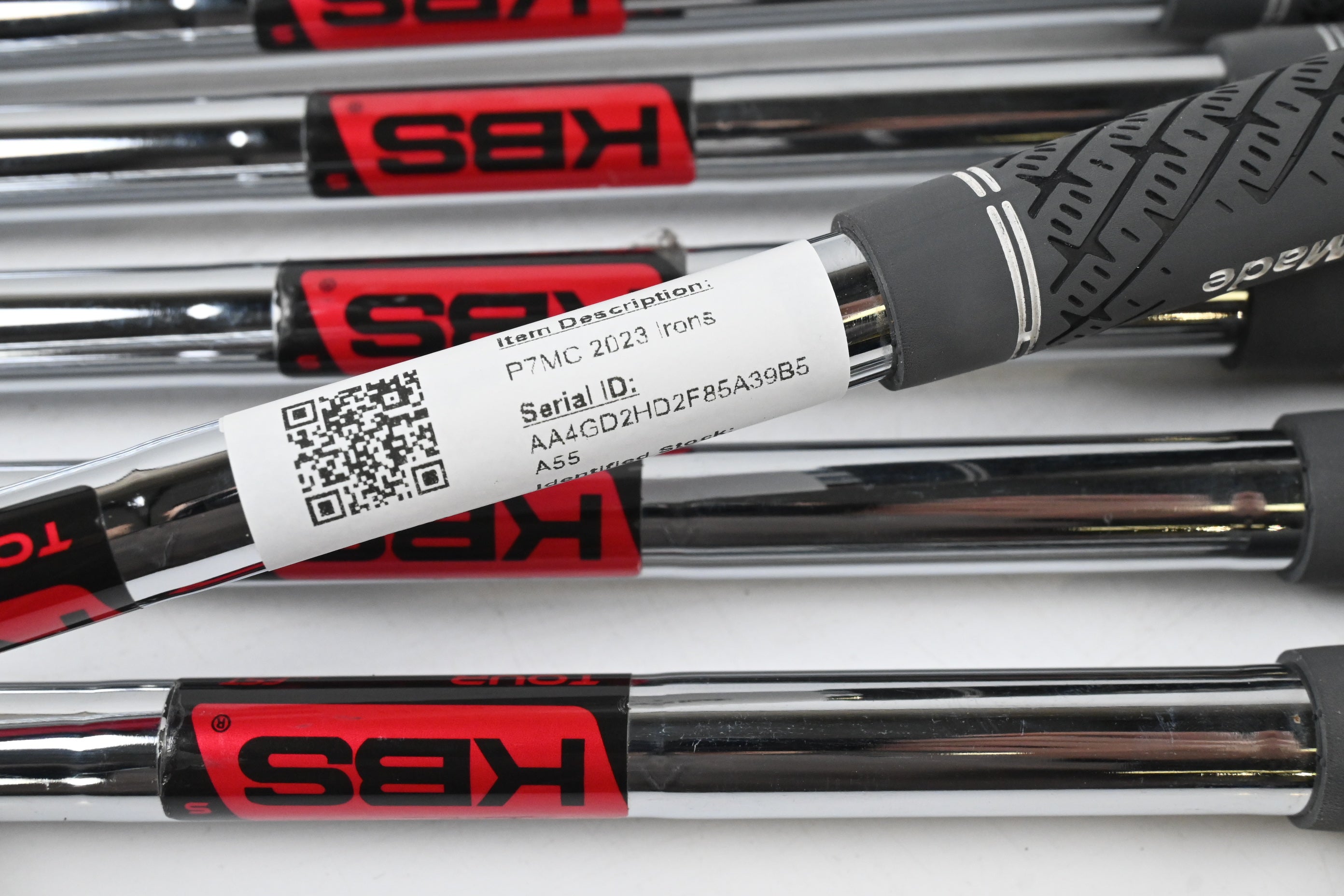 Taylormade P7MC 2023 Irons / 4-PW / Stiff Flex KBS Tour Steel Shafts