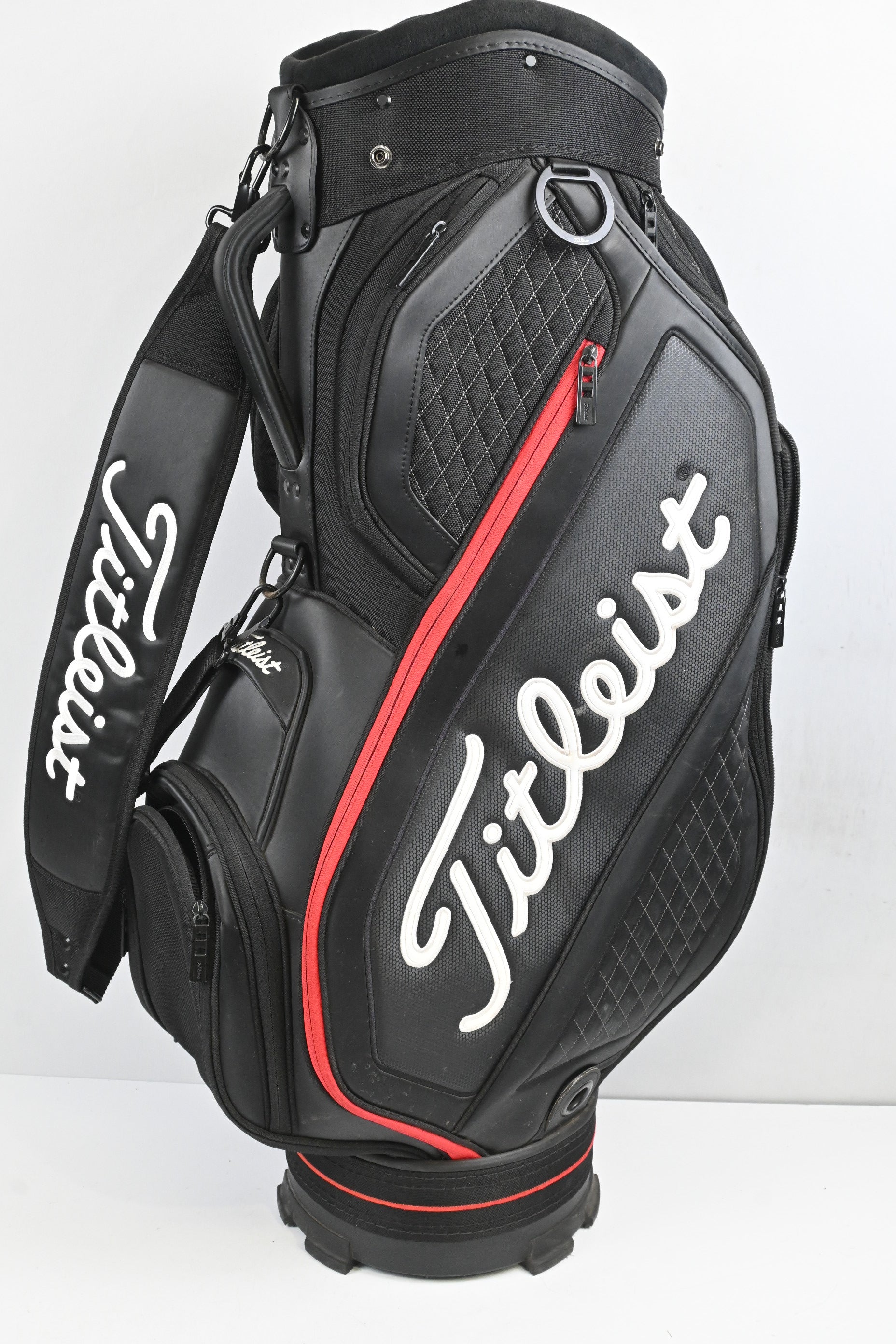 Titleist Cart Bag / 6-Way Divider / Black, Red