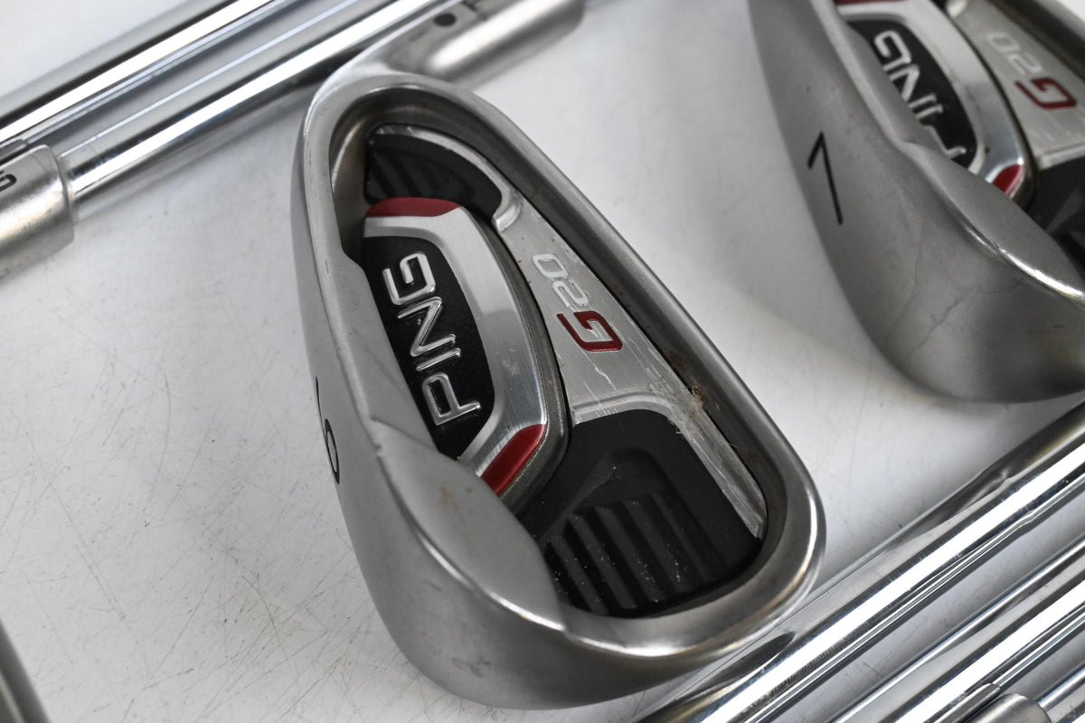 Ping G20 Irons / 4-PW+SW / Black Dot / Regular Flex Ping CFS Shafts