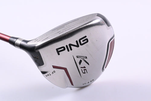 Left Hand Ping K15 #3 Wood / 15 Degree / Regular Flex Ping TFC 149 F Shaft