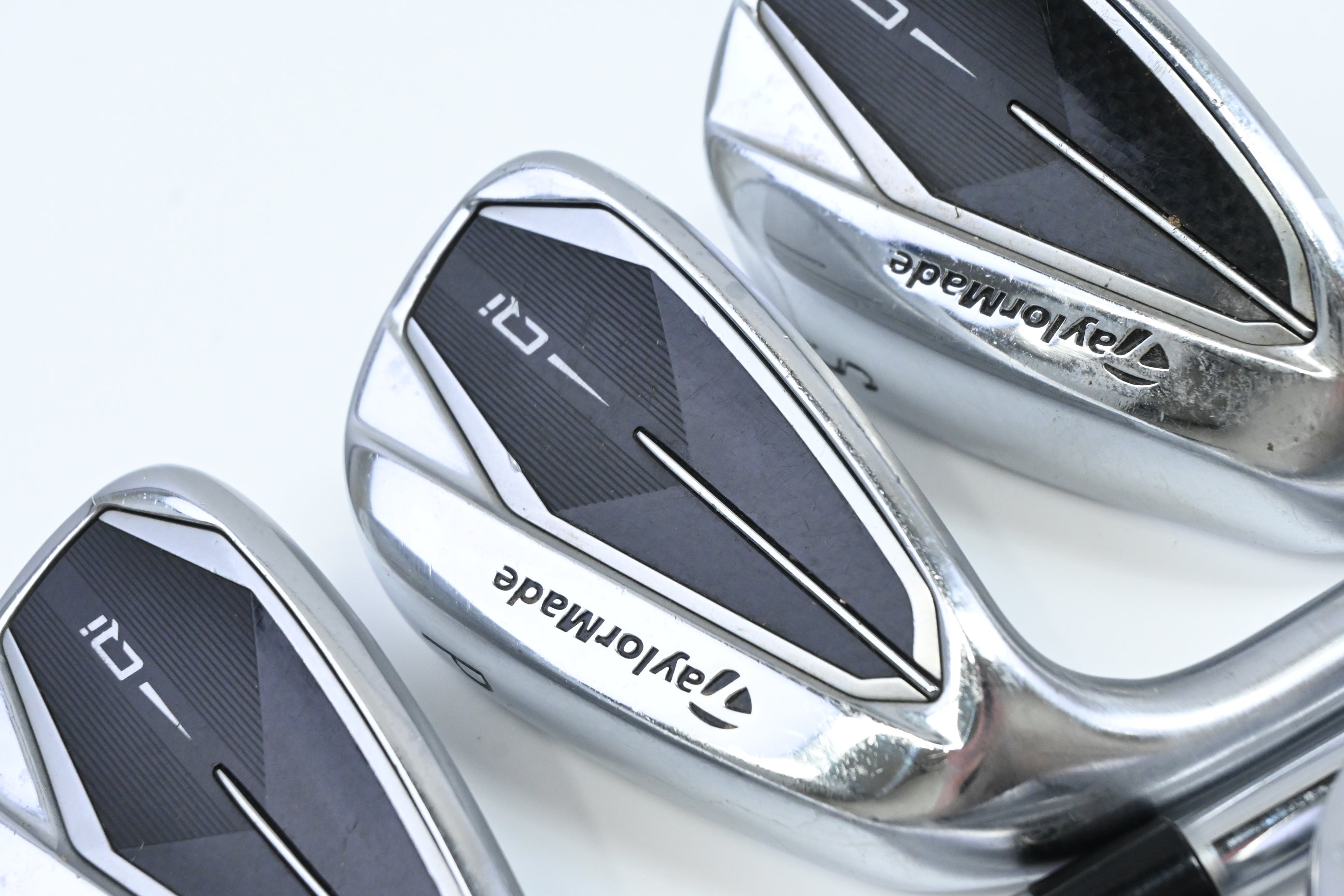 Left Hand Taylormade Qi Irons / 5-PW+SW / Regular Flex KBS Max MT 85 Shafts
