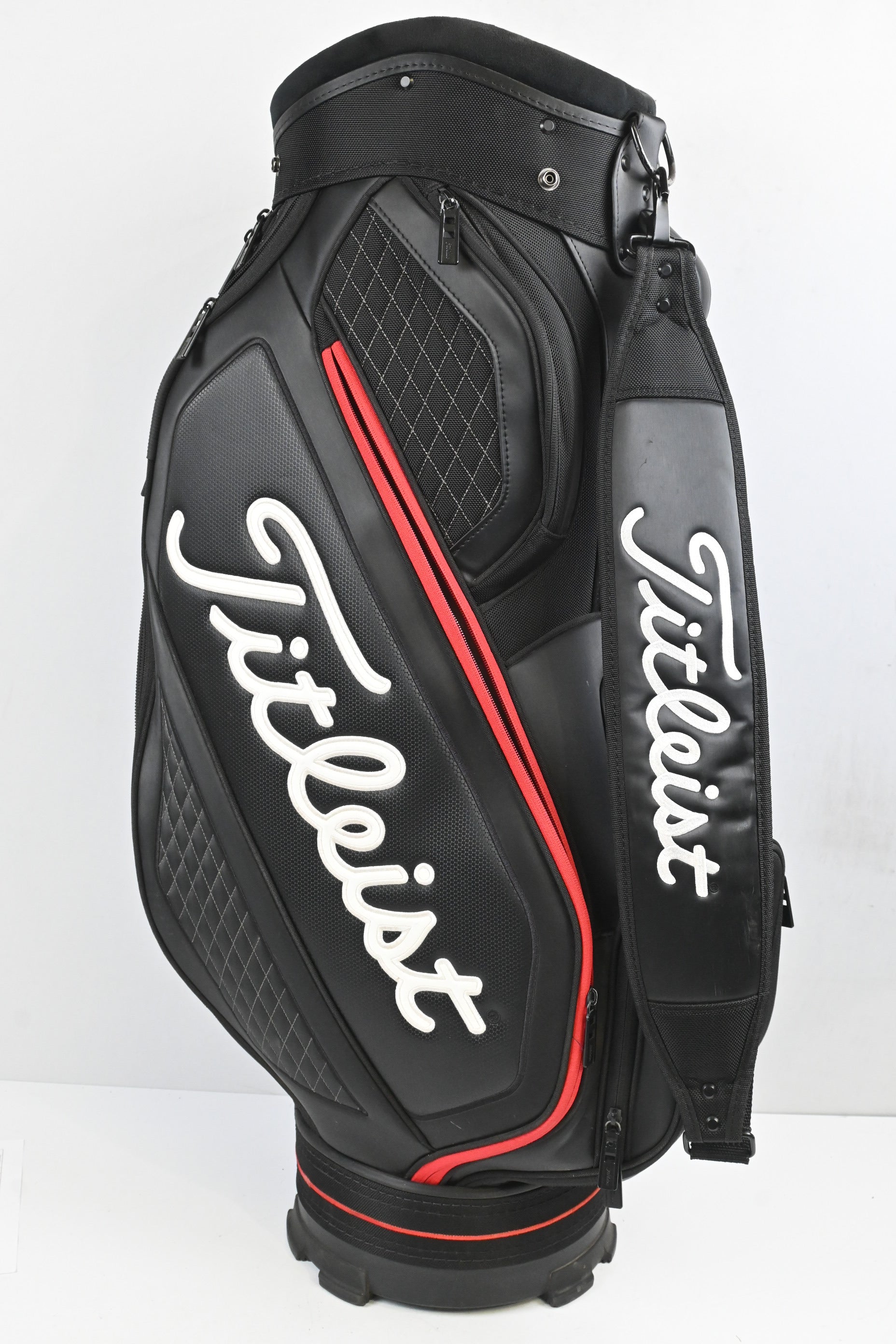 Titleist Cart Bag / 6-Way Divider / Black, Red