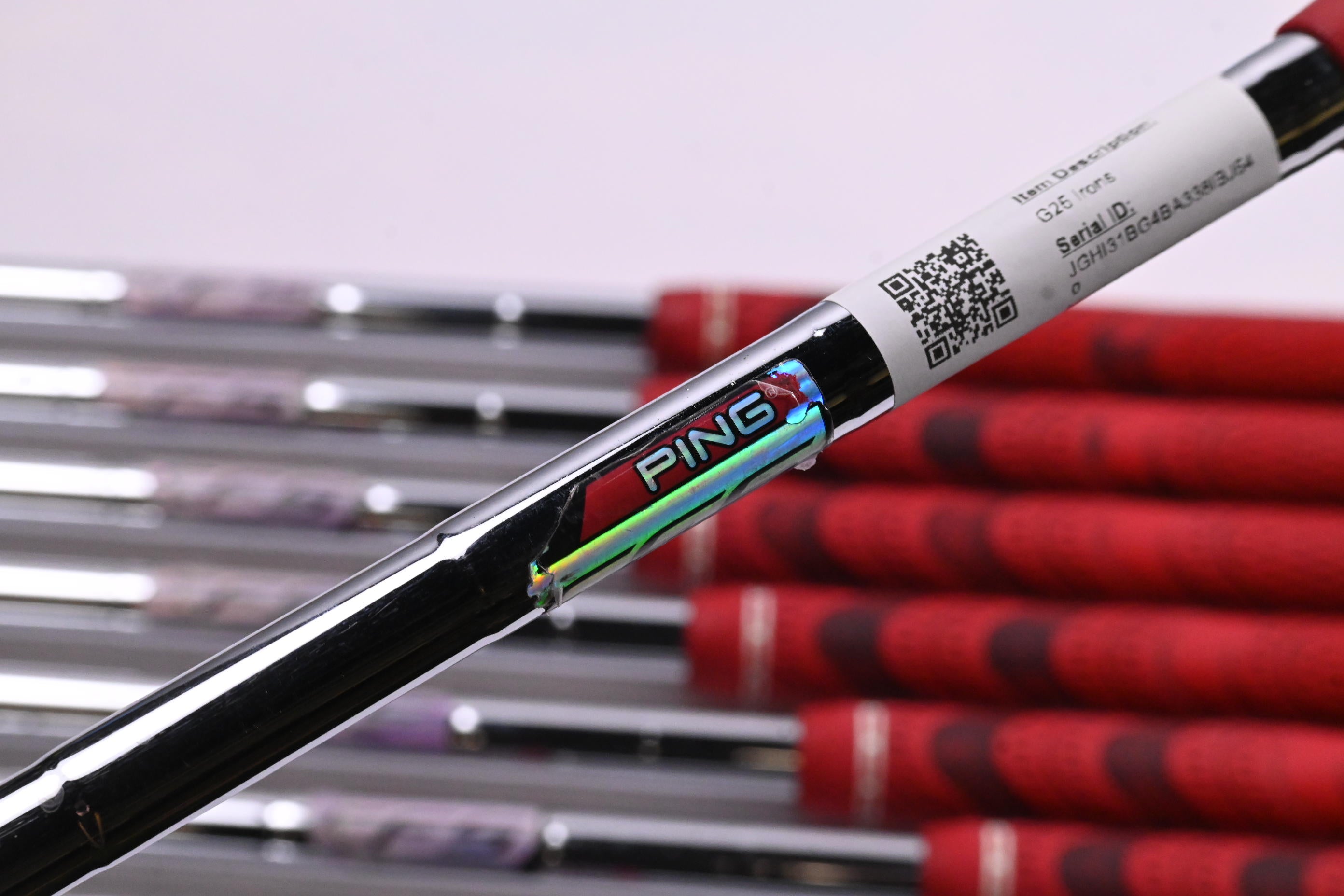 Ping G25 Irons / 4-PW+SW / Green Dot / Stiff Flex Ping CFS Shafts