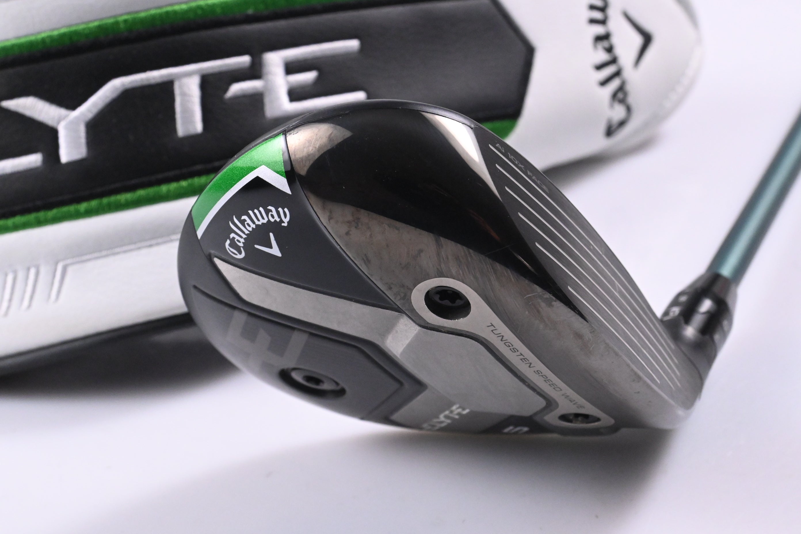 Tour Issue Callaway Elyte #5 Wood / 18 Degree / X-Flex ACCRA Shogun Green 82