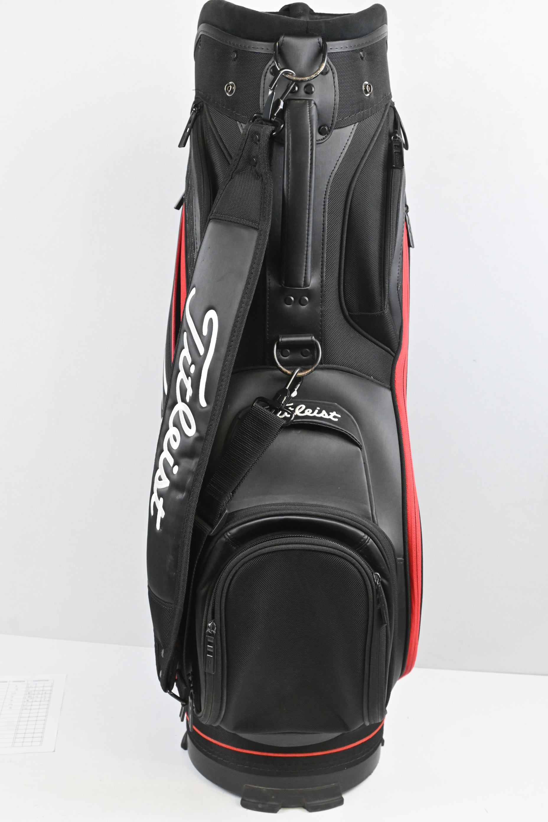 Titleist Cart Bag / 6-Way Divider / Black, Red