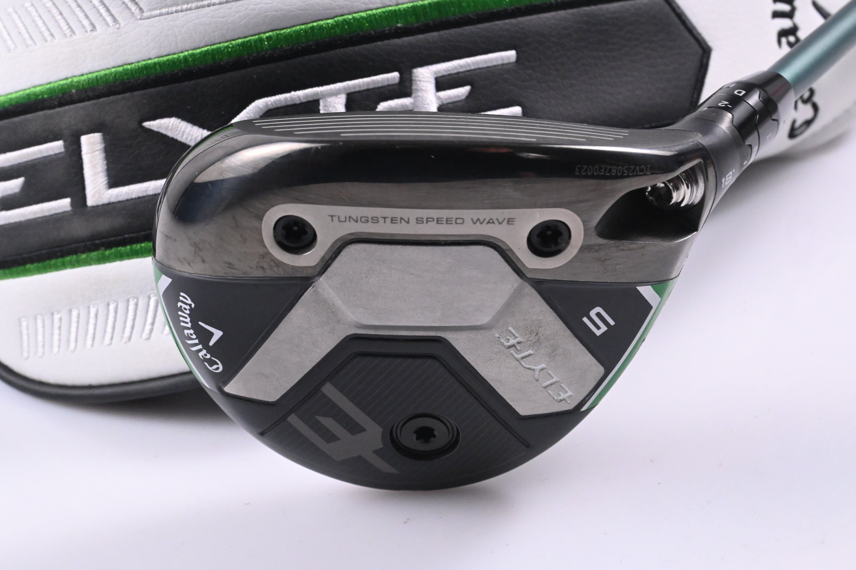 Tour Issue Callaway Elyte #5 Wood / 18 Degree / X-Flex ACCRA Shogun Green 82