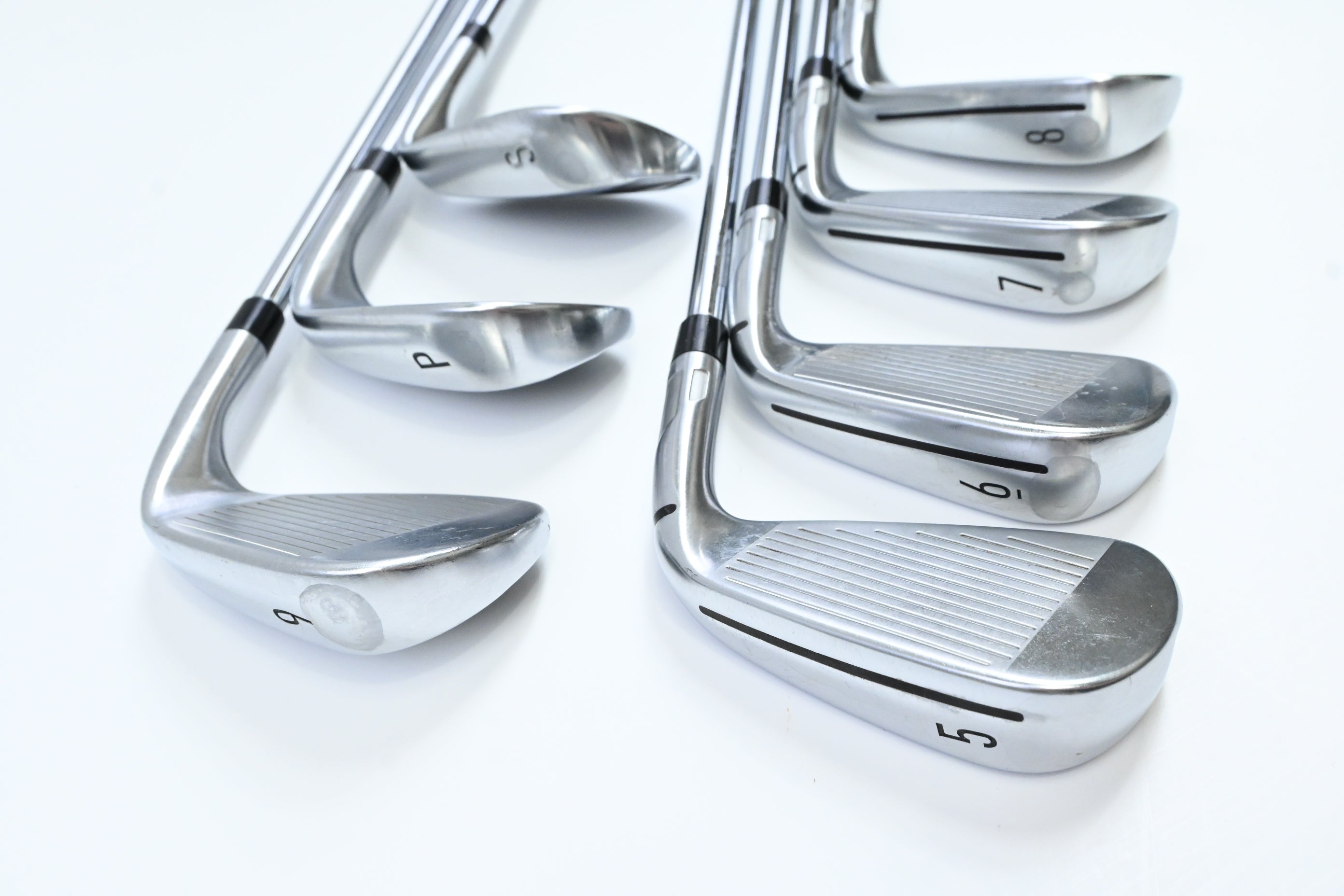 Left Hand Taylormade Qi Irons / 5-PW+SW / Regular Flex KBS Max MT 85 Shafts