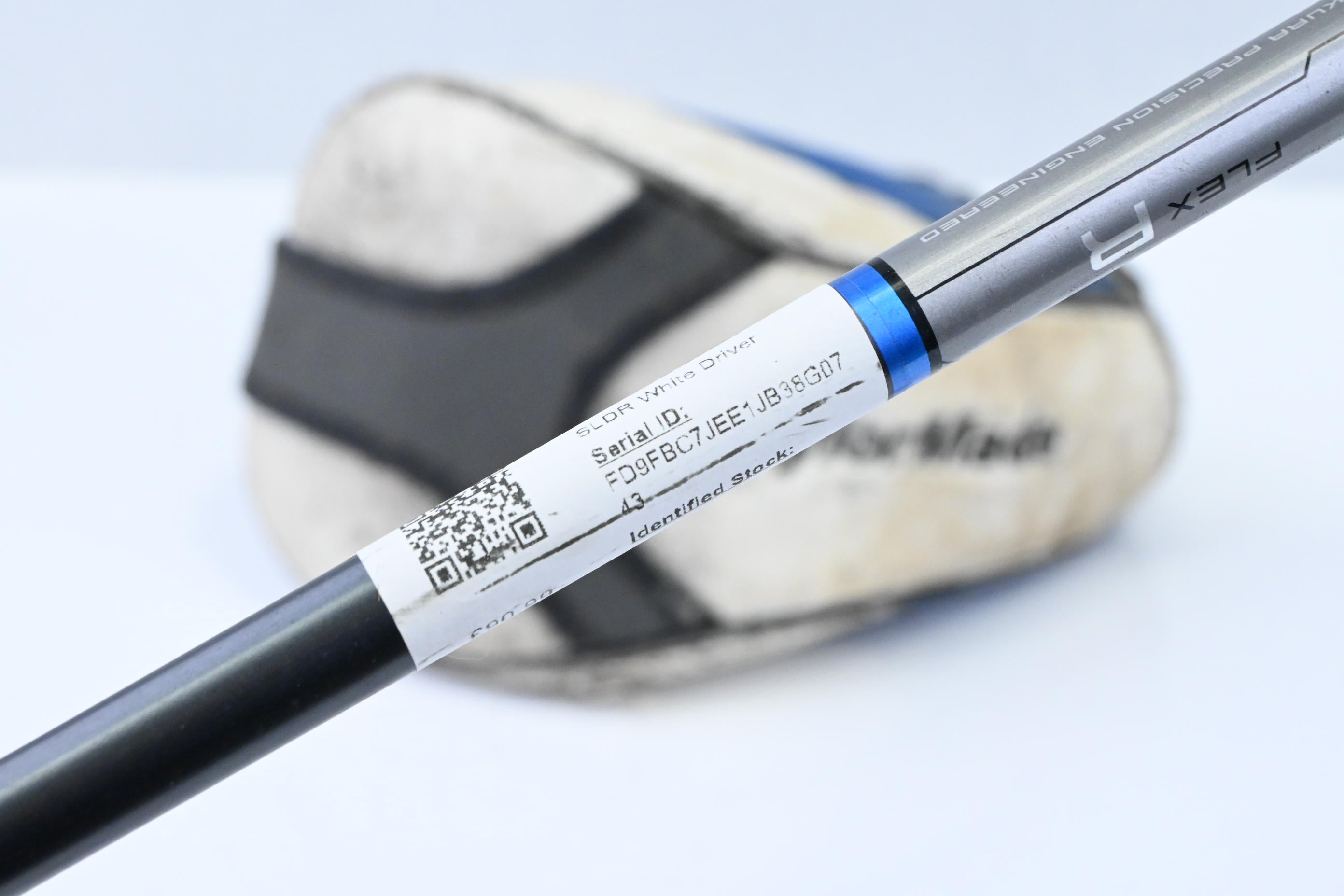 Taylormade SLDR White Driver / 9.5 Degree / Regular Flex Fujikura Speeder 57