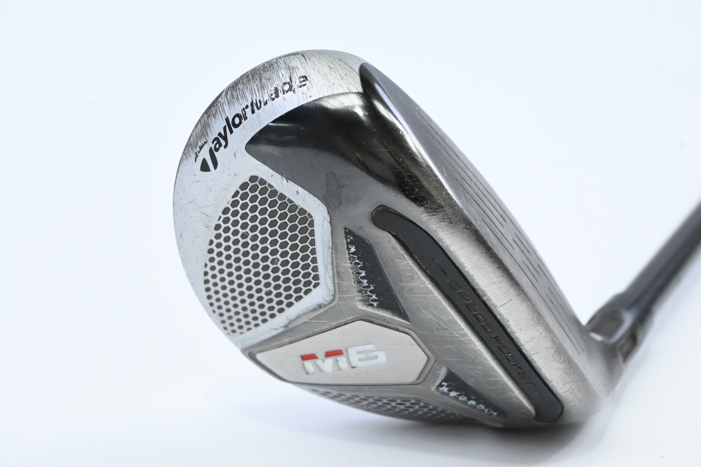 Taylormade M6 #4 Hybrid / 22 Degree / Stiff Flex Fujikura Atmos Orange 7 Shaft