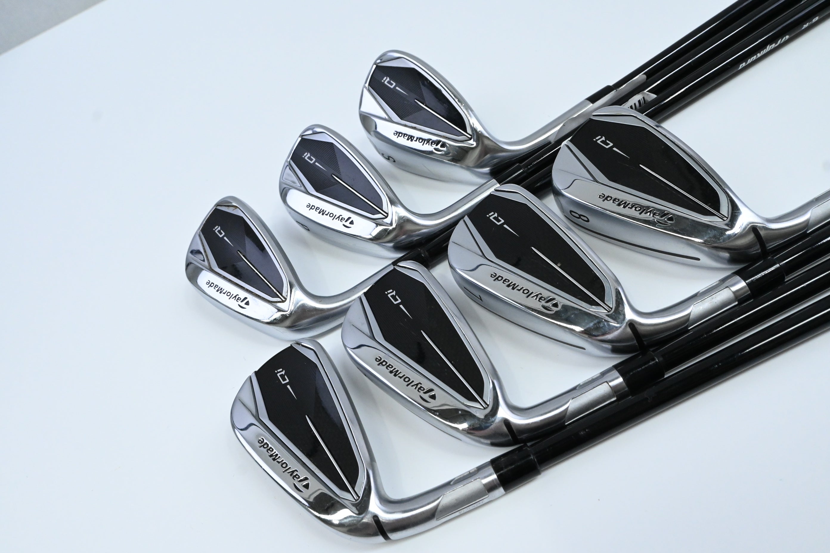Left Hand Taylormade Qi Irons / 5-PW+SW / Regular Flex Fujikura Ventus TR Blue 6