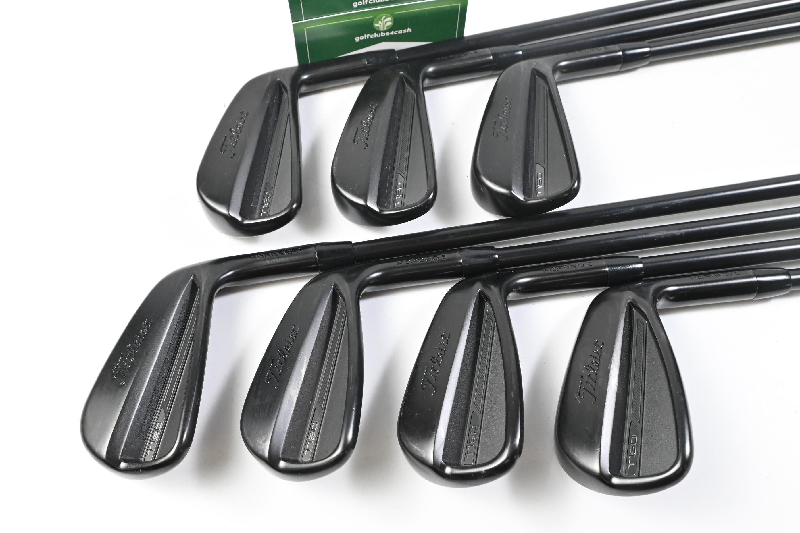 Titleist T150 Black Vapor Irons / 4-PW / Stiff Flex Project X LZ 120 Shafts