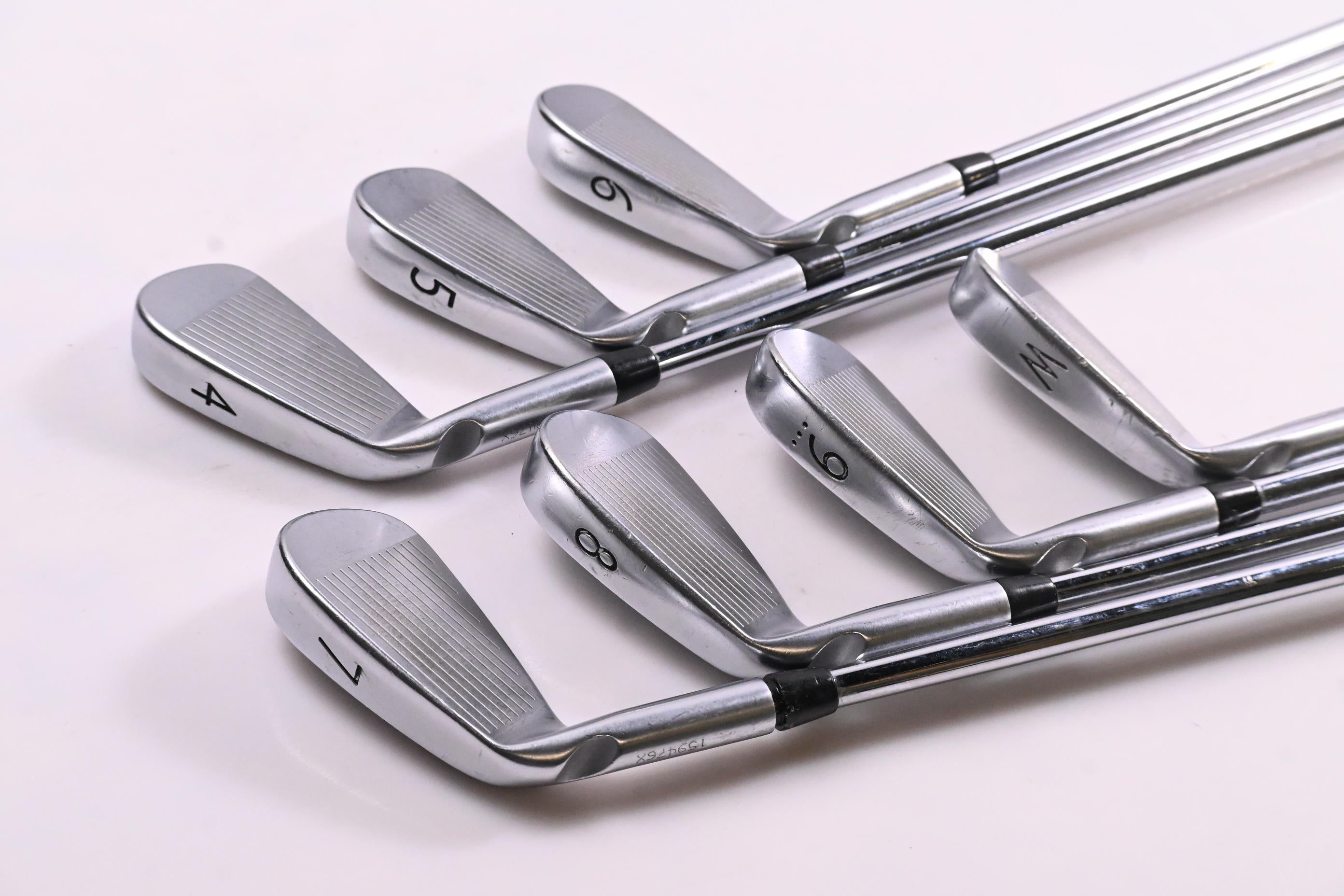Ping S55 Irons / 4-PW / Black Dot / Stiff Flex Ping AWT 2.0 Shafts