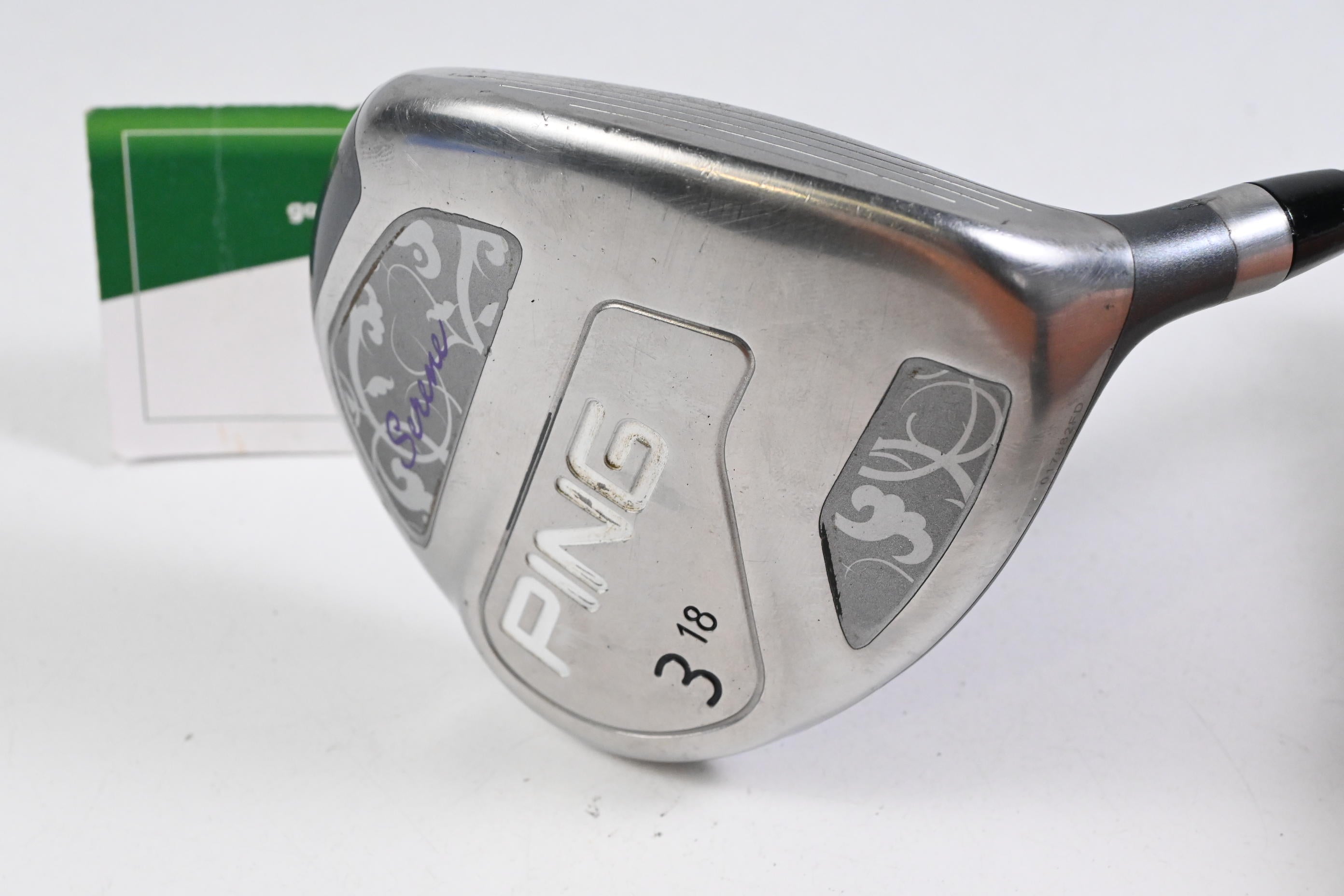 Ladies Ping Serene #3 Wood / 18 Degree / Ladies Flex Taylormade 45 Shaft