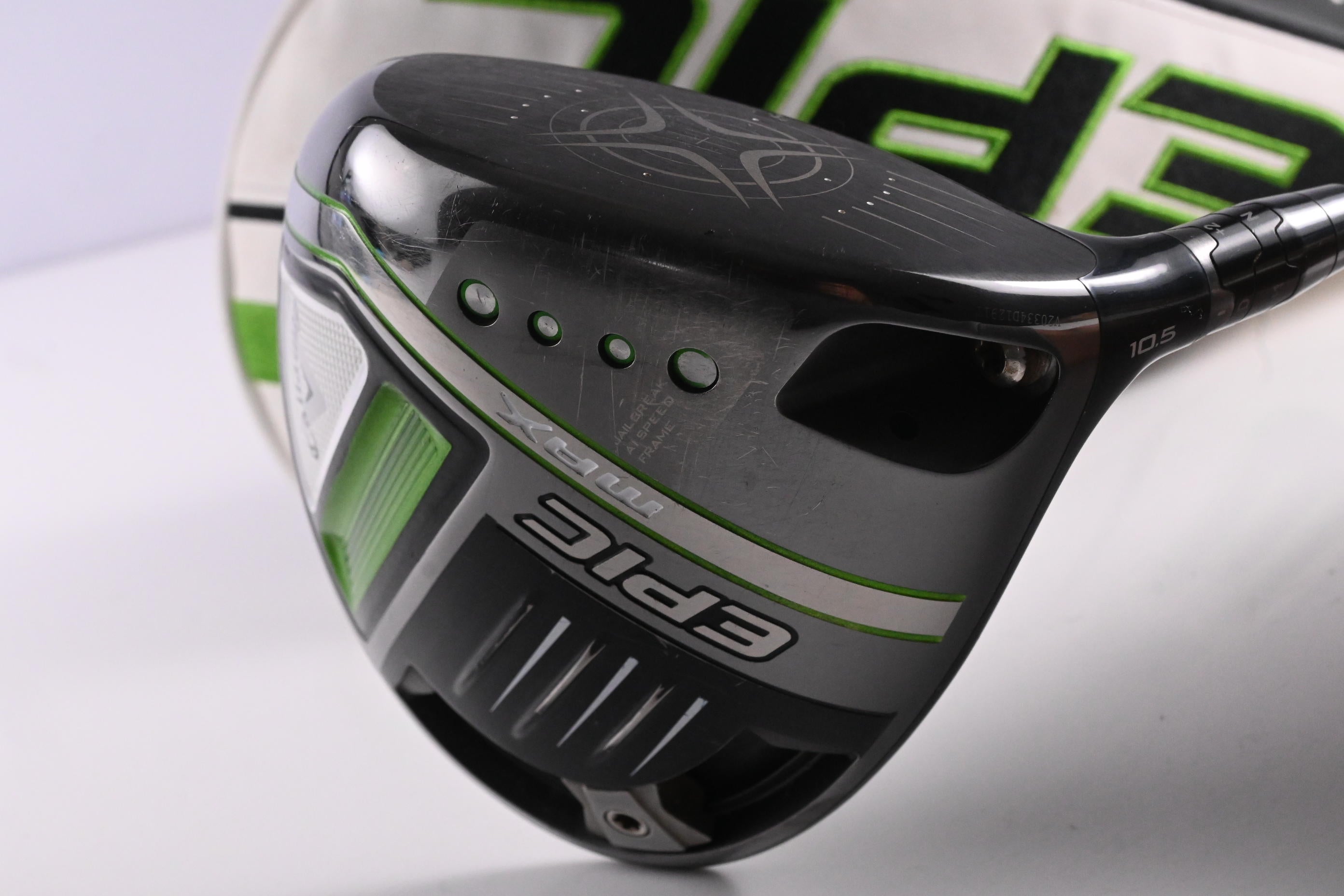 Callaway Epic Max Driver / 10.5 Degree / Stiff Flex HZRDUS Smoke iM10 Green 60
