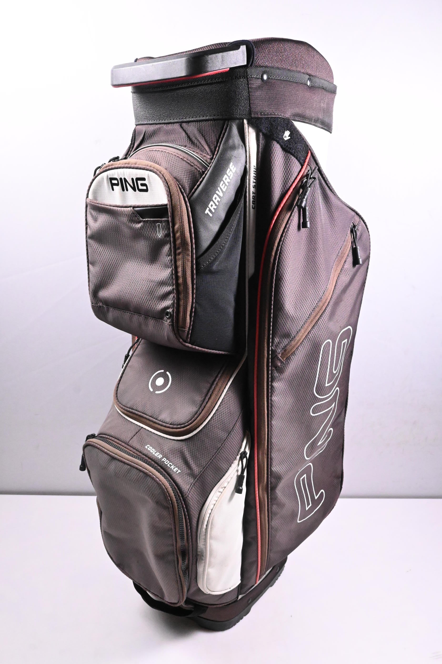 Ping Traverse Cart Bag / 14-Way Divider / Grey, White