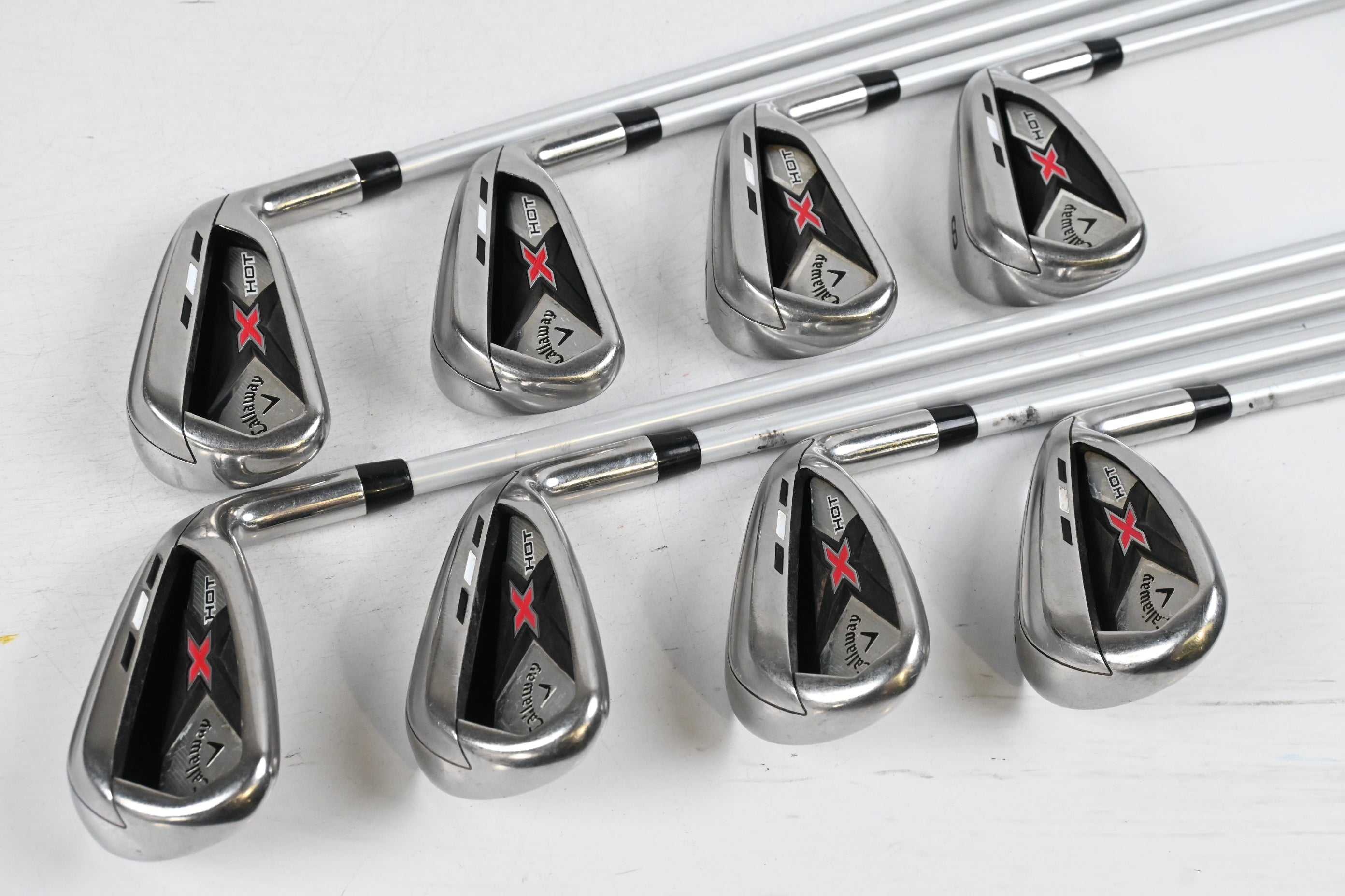 Callaway X Hot Irons / 5-PW+GW+SW / Senior Flex Callaway X-Hot 65 Shafts