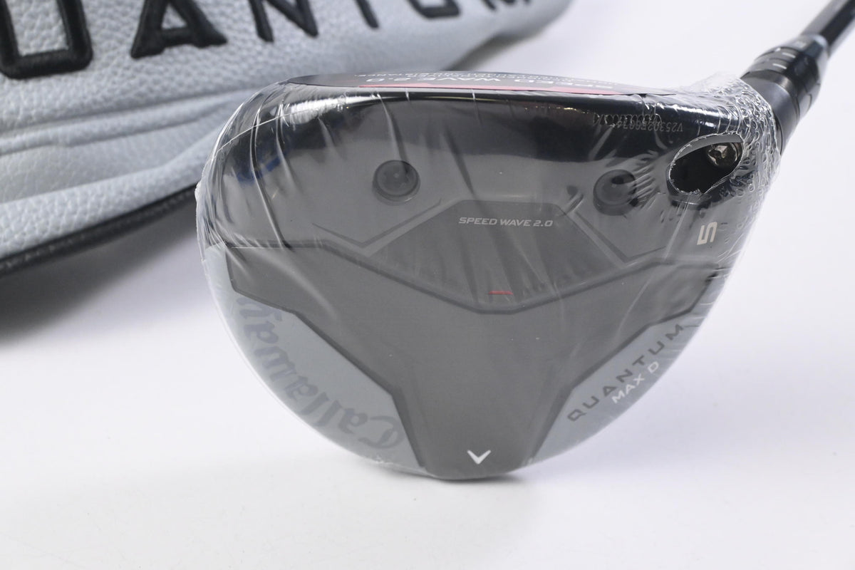 Callaway Quantum Max D #5 Wood / 18 Degree / Stiff Flex Denali Frost Silver 60