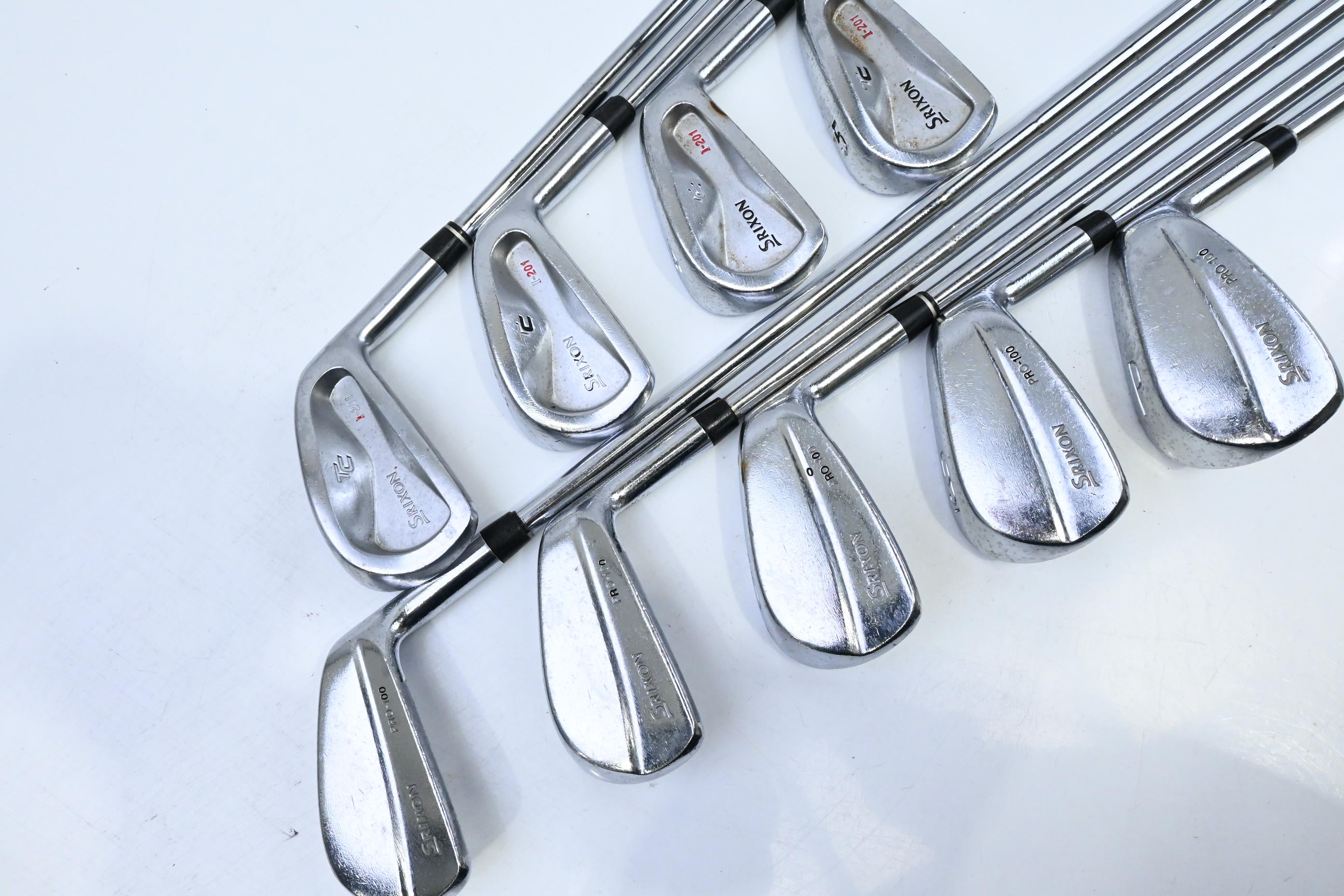 Srixon I-201 / Pro 100 Combo Irons / 2-PW / Stiff Flex True Temper Shafts