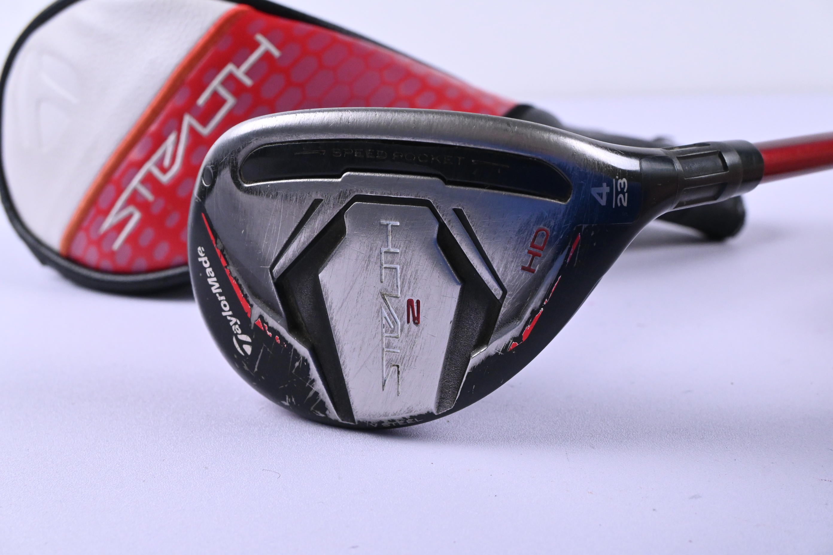 Taylormade Stealth 2 HD #4 Hybrid / 23 Degree / Regular Flex Speeder NX 50 Shaft