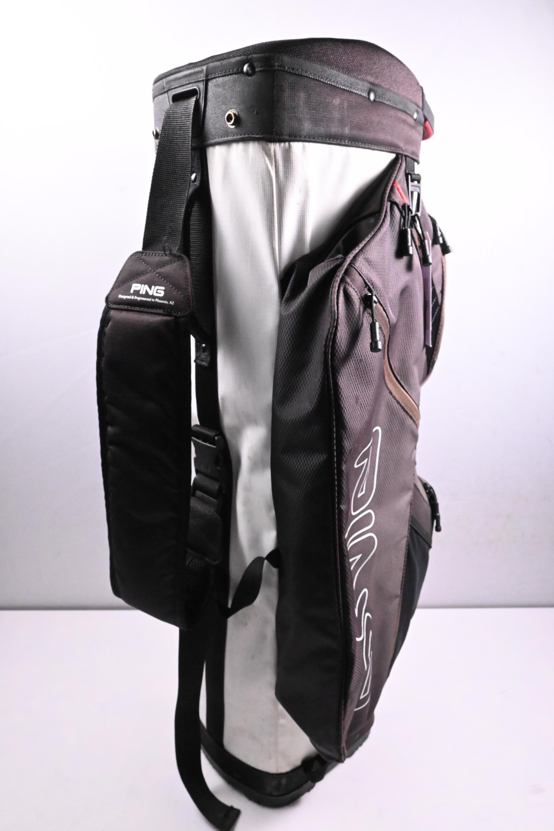 Ping Traverse Cart Bag / 14-Way Divider / Grey, White