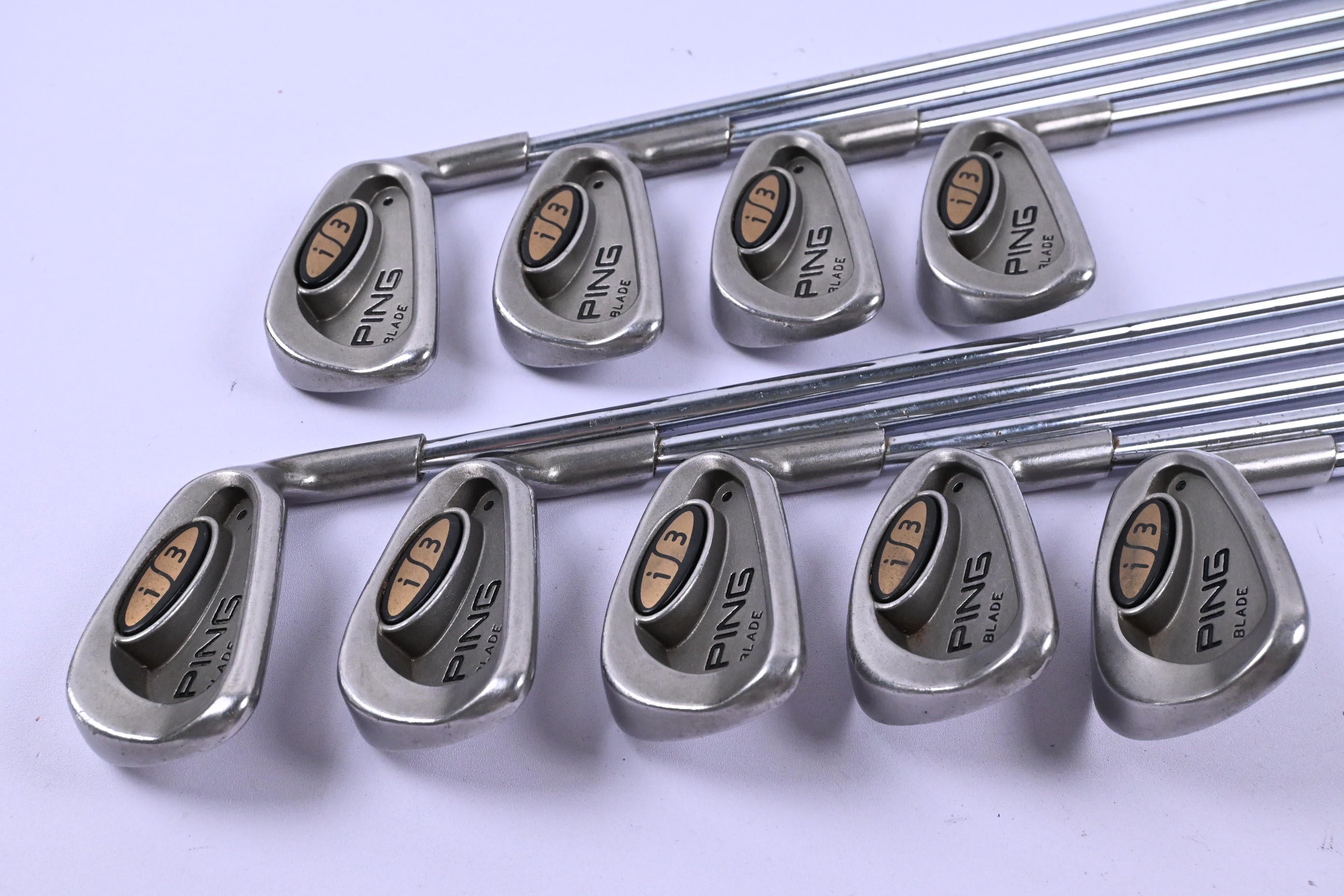 Ping i3 Irons / 3-PW+SW / Black Dot / Stiff Flex Ping JZ Shafts