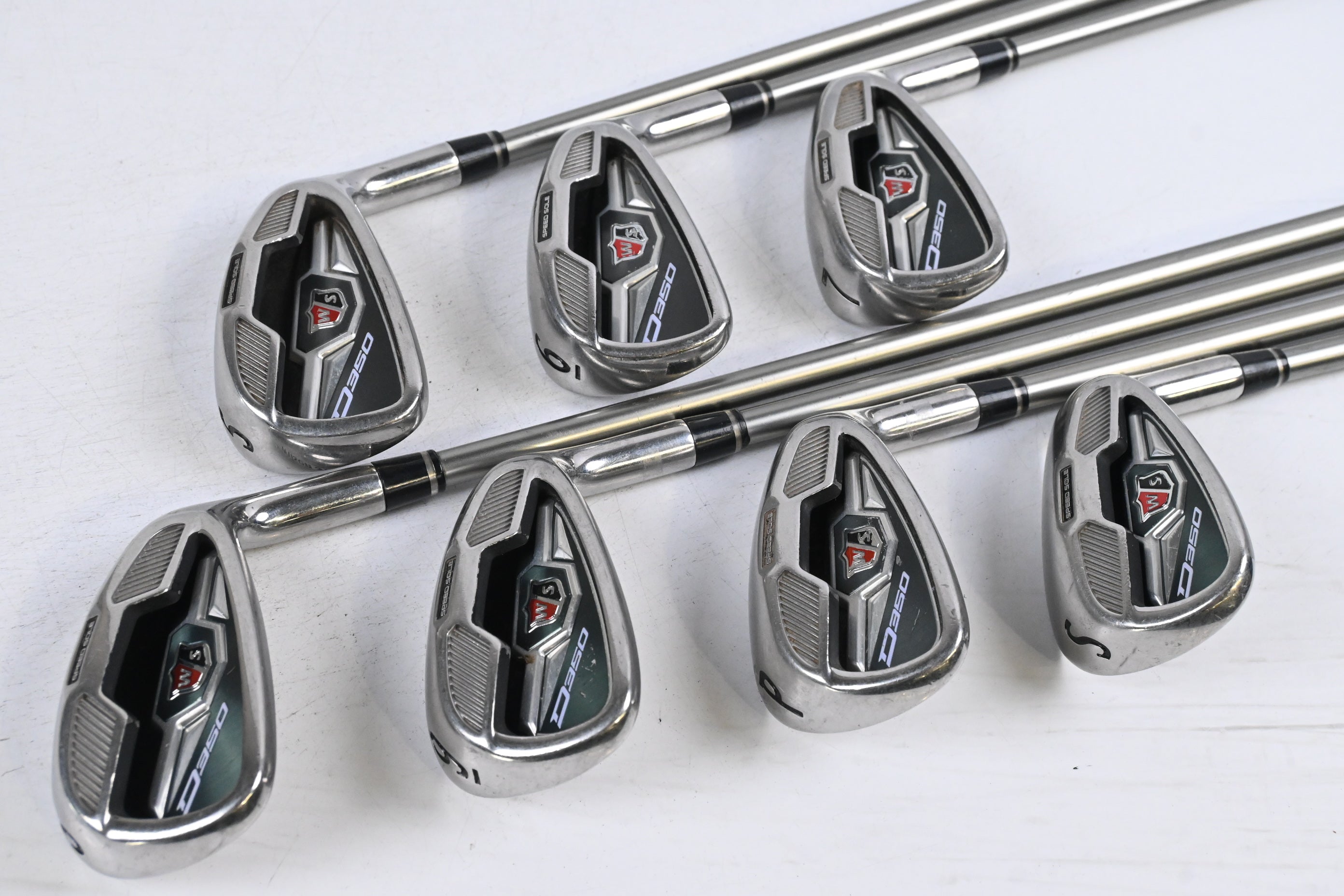Wilson D350 Irons / 5-PW+SW / Senior Flex Elements Chrome 59FA Shafts
