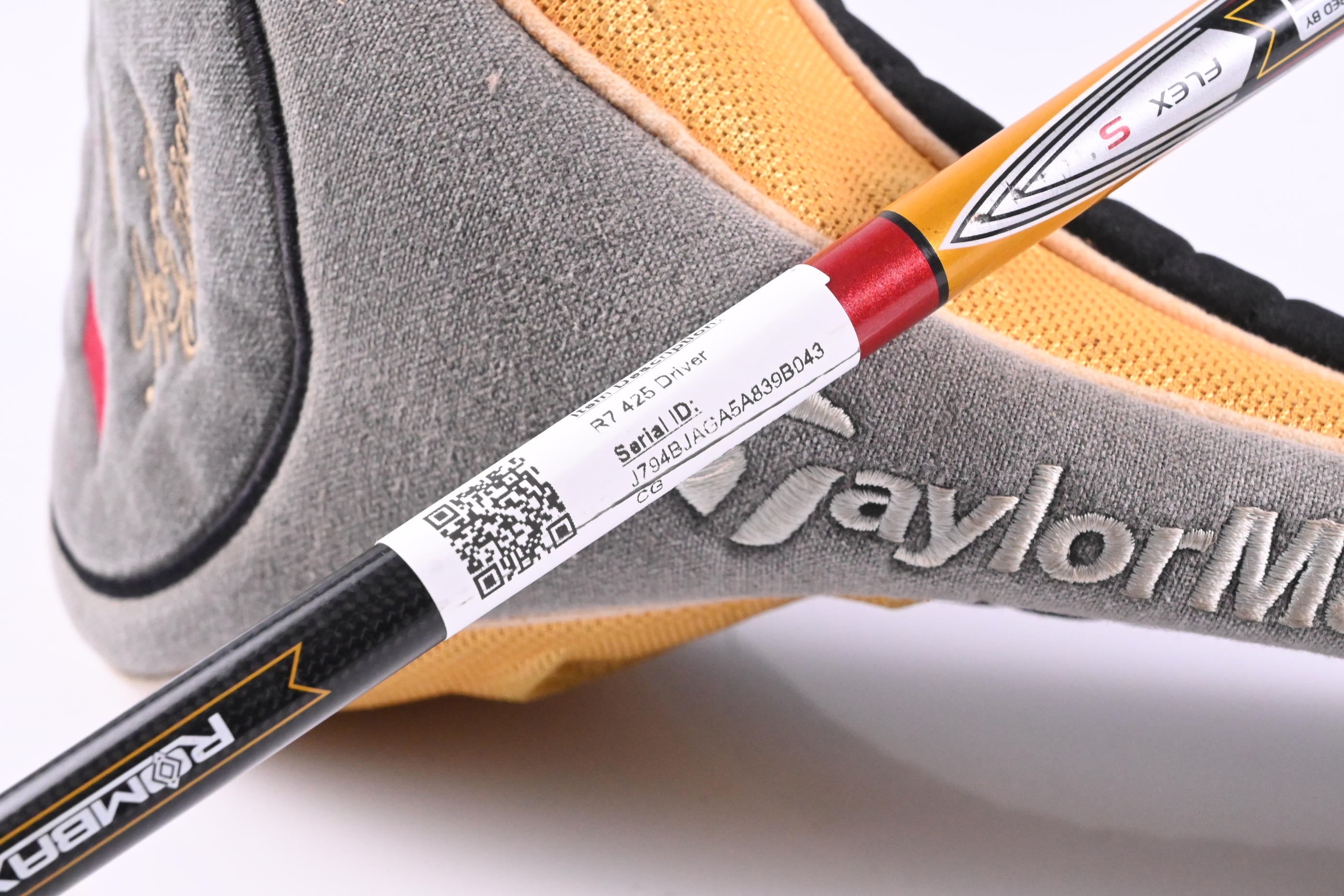 Taylormade R7 425 Driver / 9.5 Degree / Stiff Flex Reax 75 Shaft