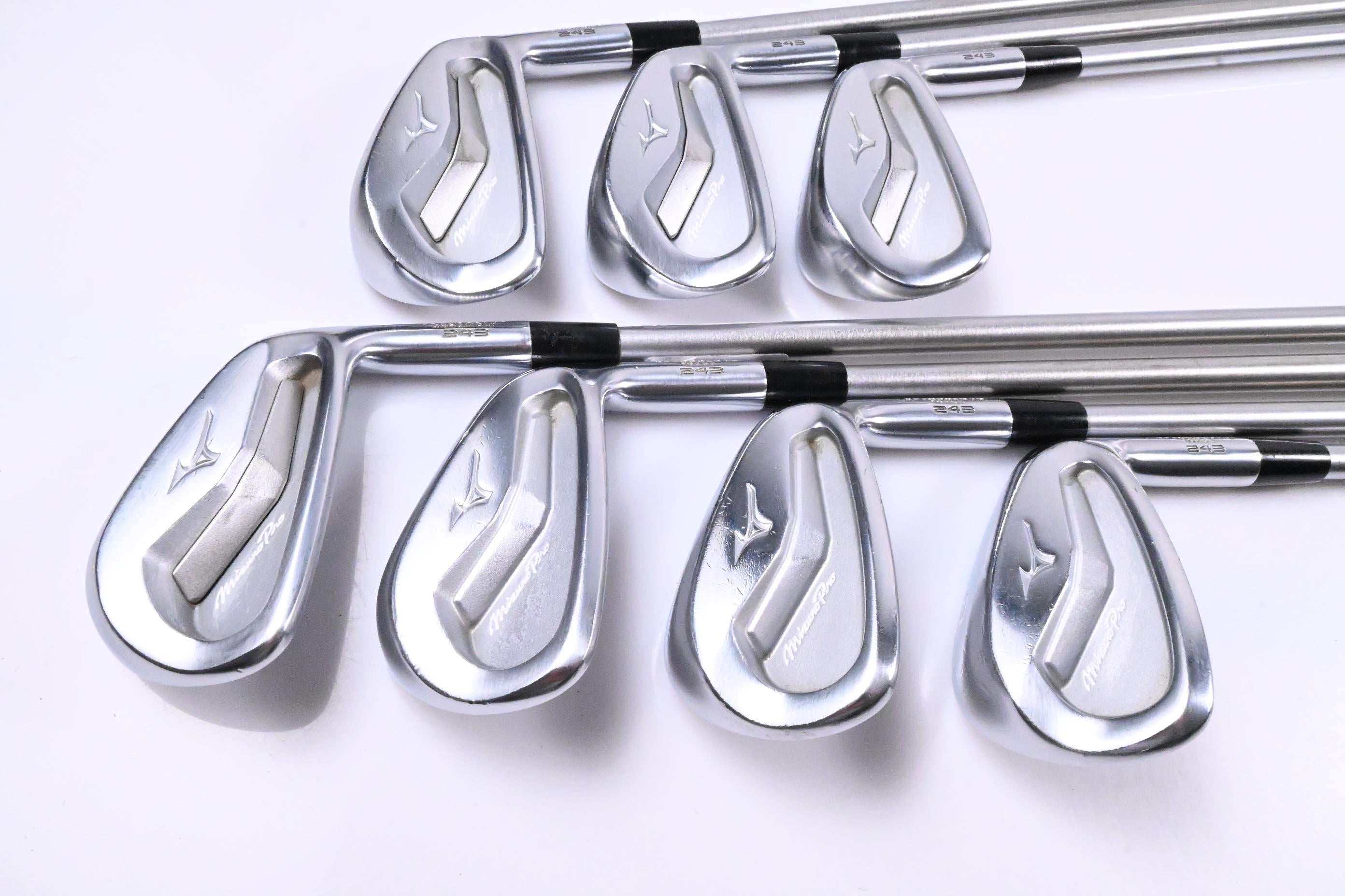 Mizuno Pro 243 Irons / 4-PW / X-Flex KBS Tour C-Taper 130 Shafts