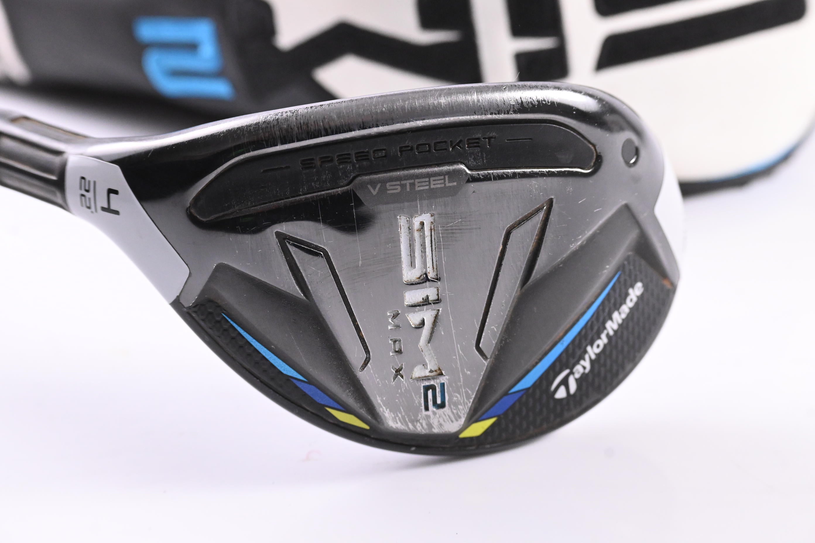 Left Hand Taylormade SIM2 Max #4 Hybrid / 22 Degree / Regular Flex Ventus Blue 6