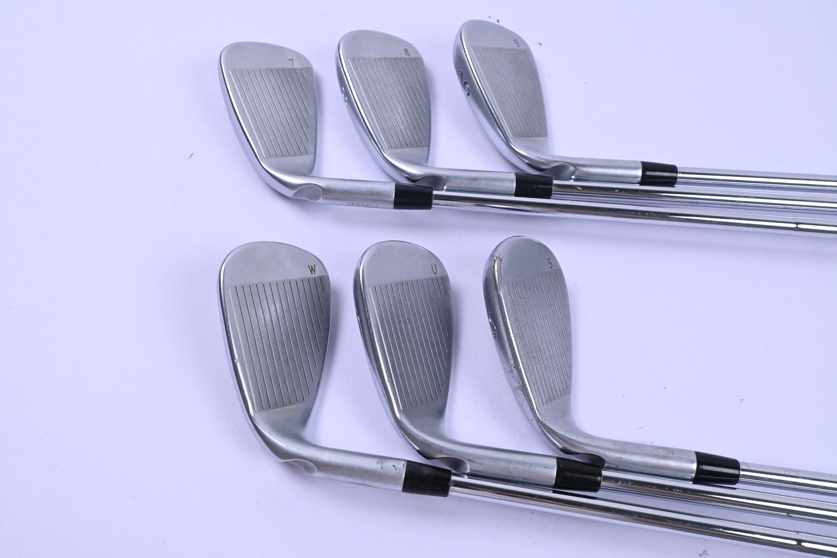 Ping G400 Irons / 7-PW+GW+SW / Green Dot / Regular Flex Ping CFS Shafts